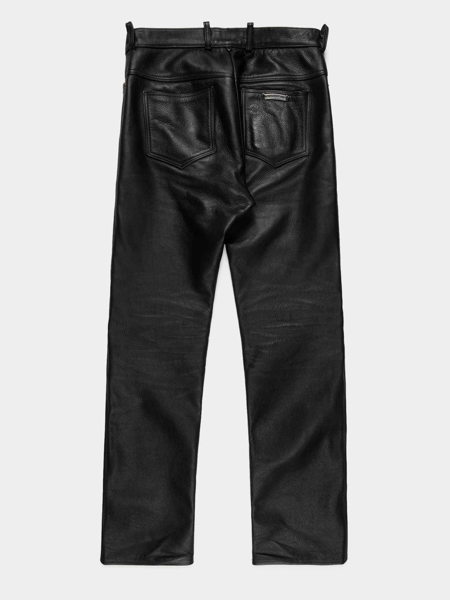 Leather Fleur Knee Trousers - Image 3