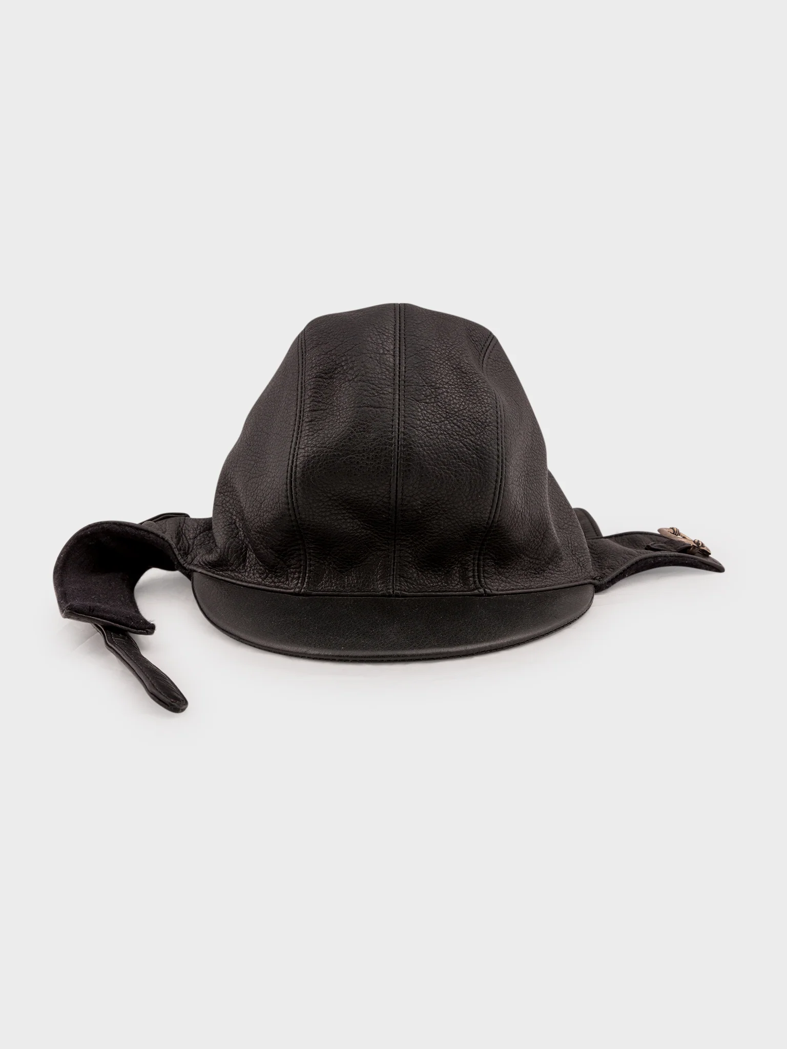 Joe Dertay Leather Flight Cap - Image 2