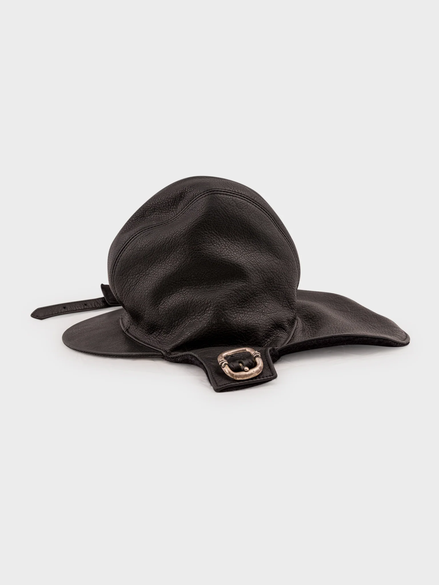 Joe Dertay Leather Flight Cap - Image 3