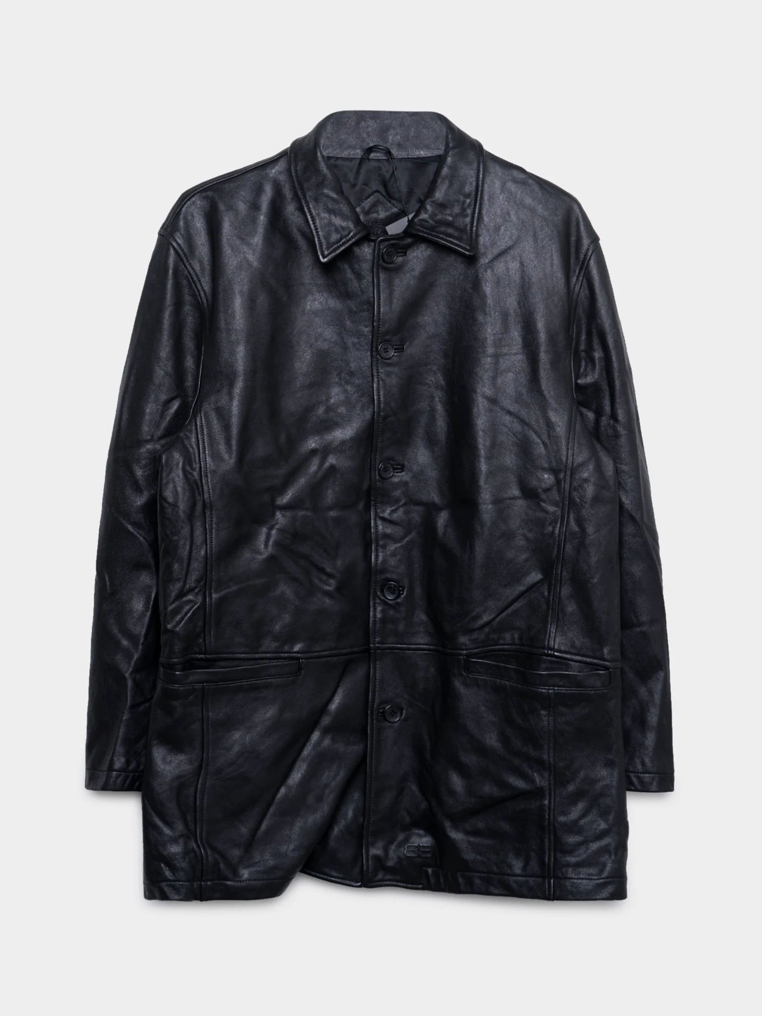 Leather Harrington Jacket