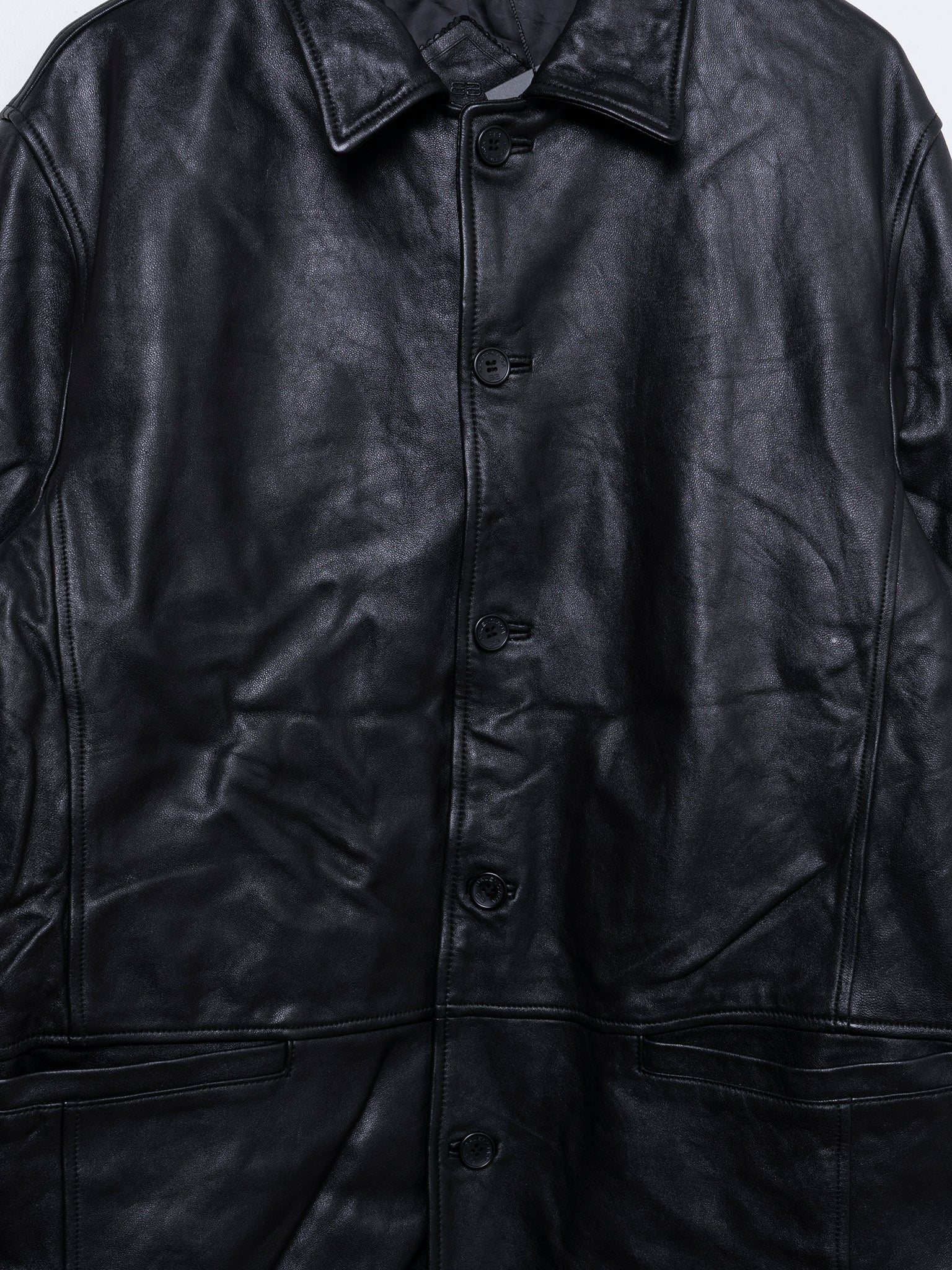 Leather Harrington Jacket - Image 2
