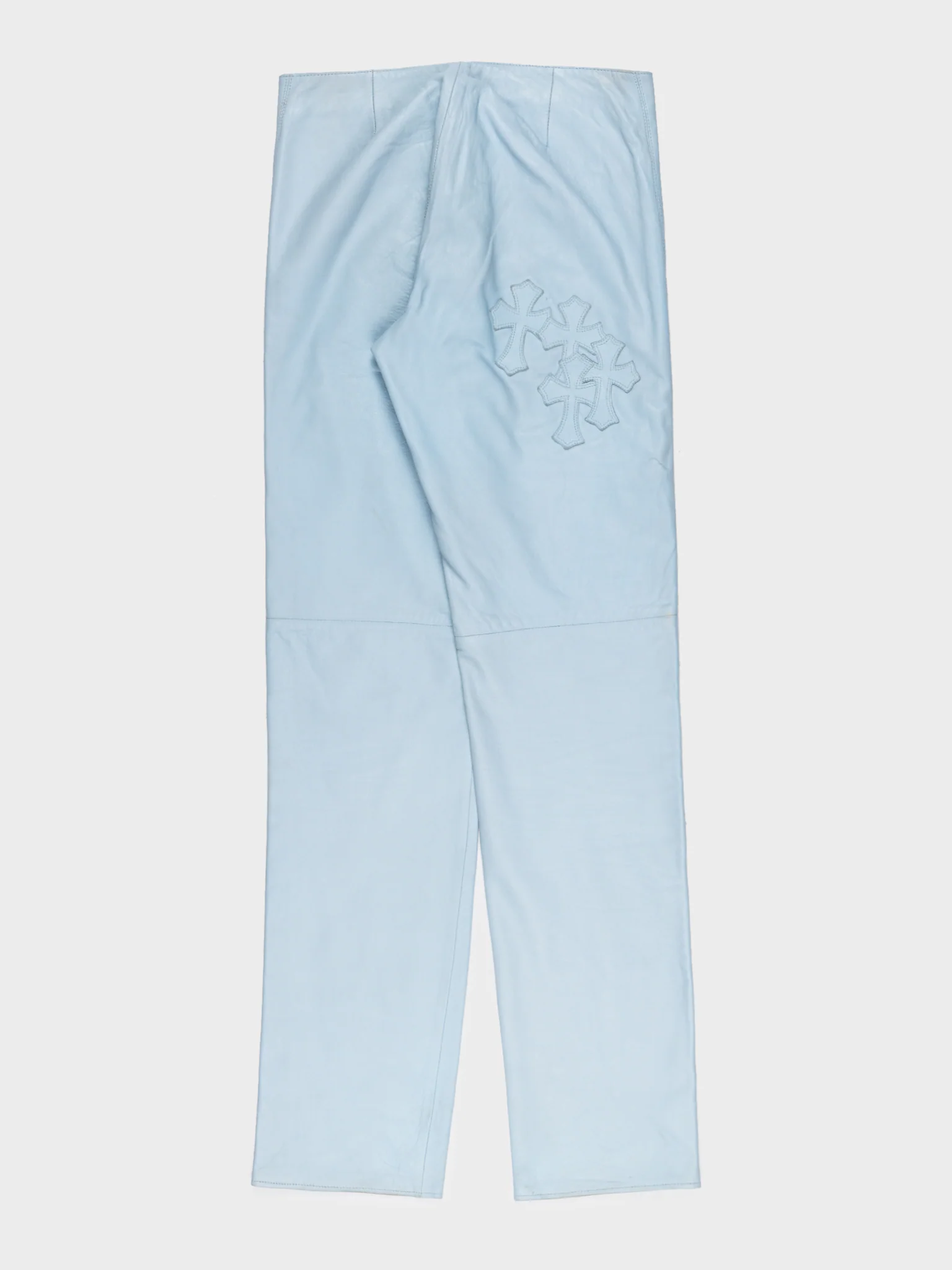 Patched Leather Flerknee Sailor Pants - Image 2