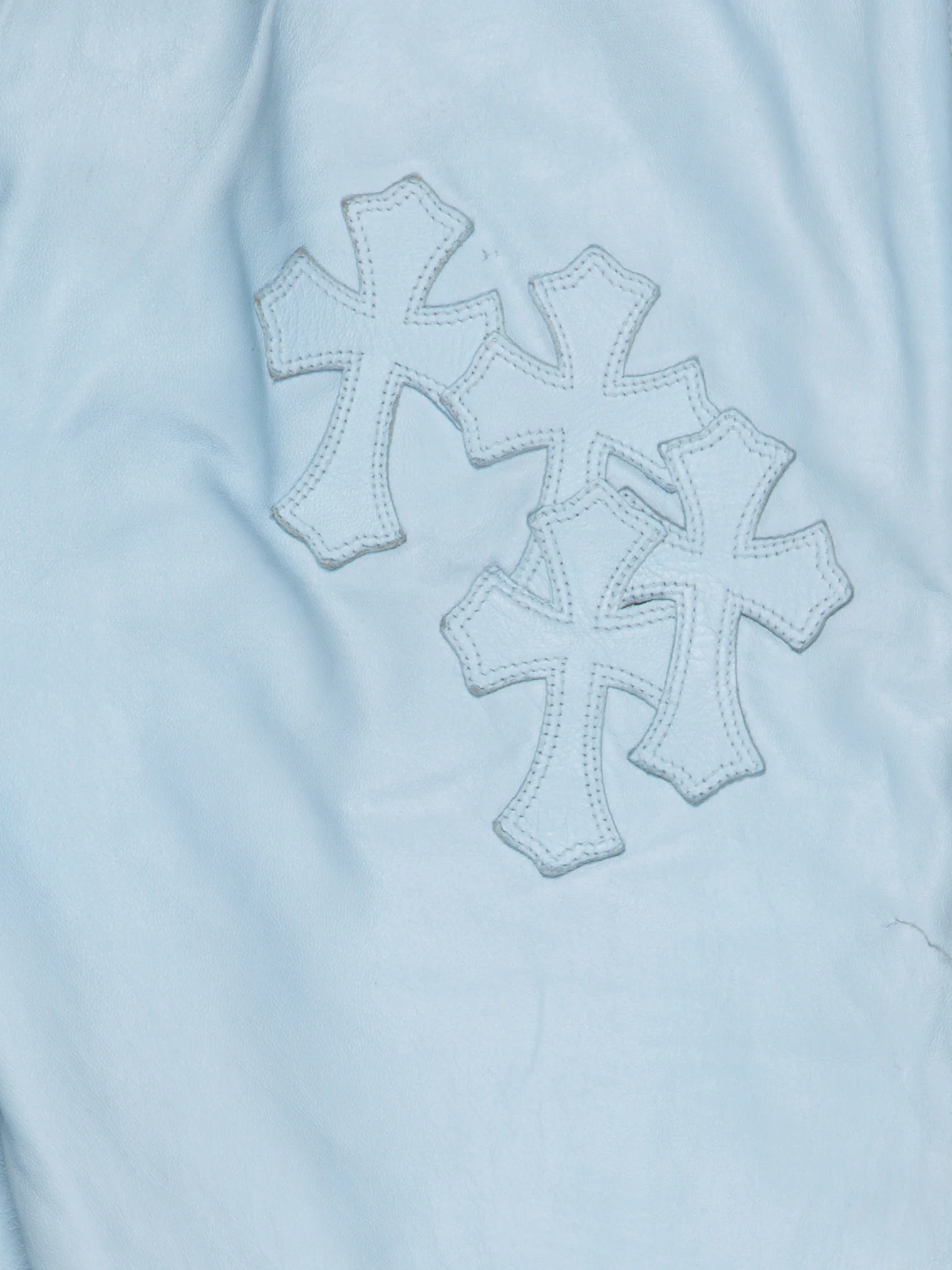 Patched Leather Flerknee Sailor Pants - Image 3