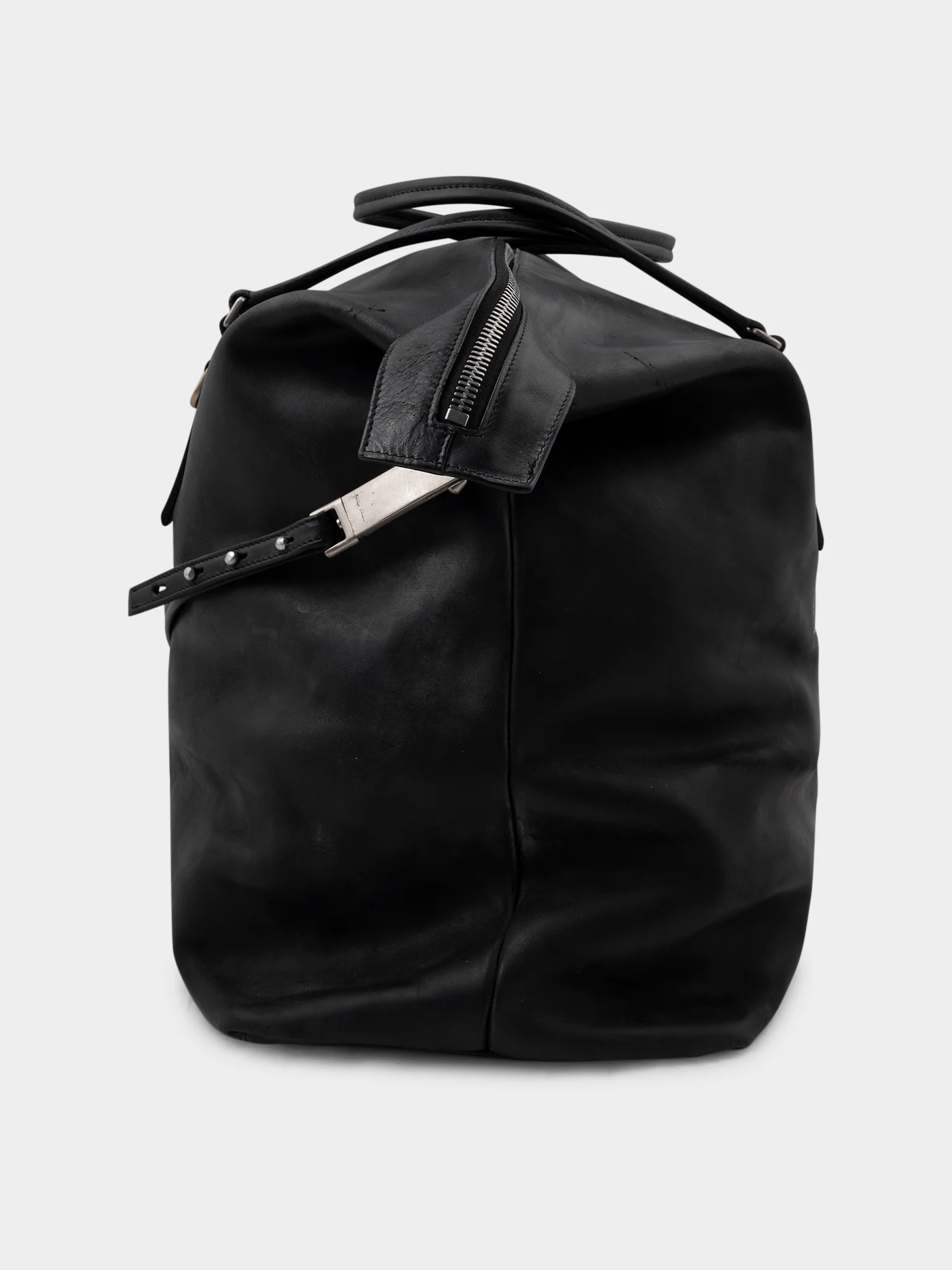 Huge Leather Keepall Bag - Image 4