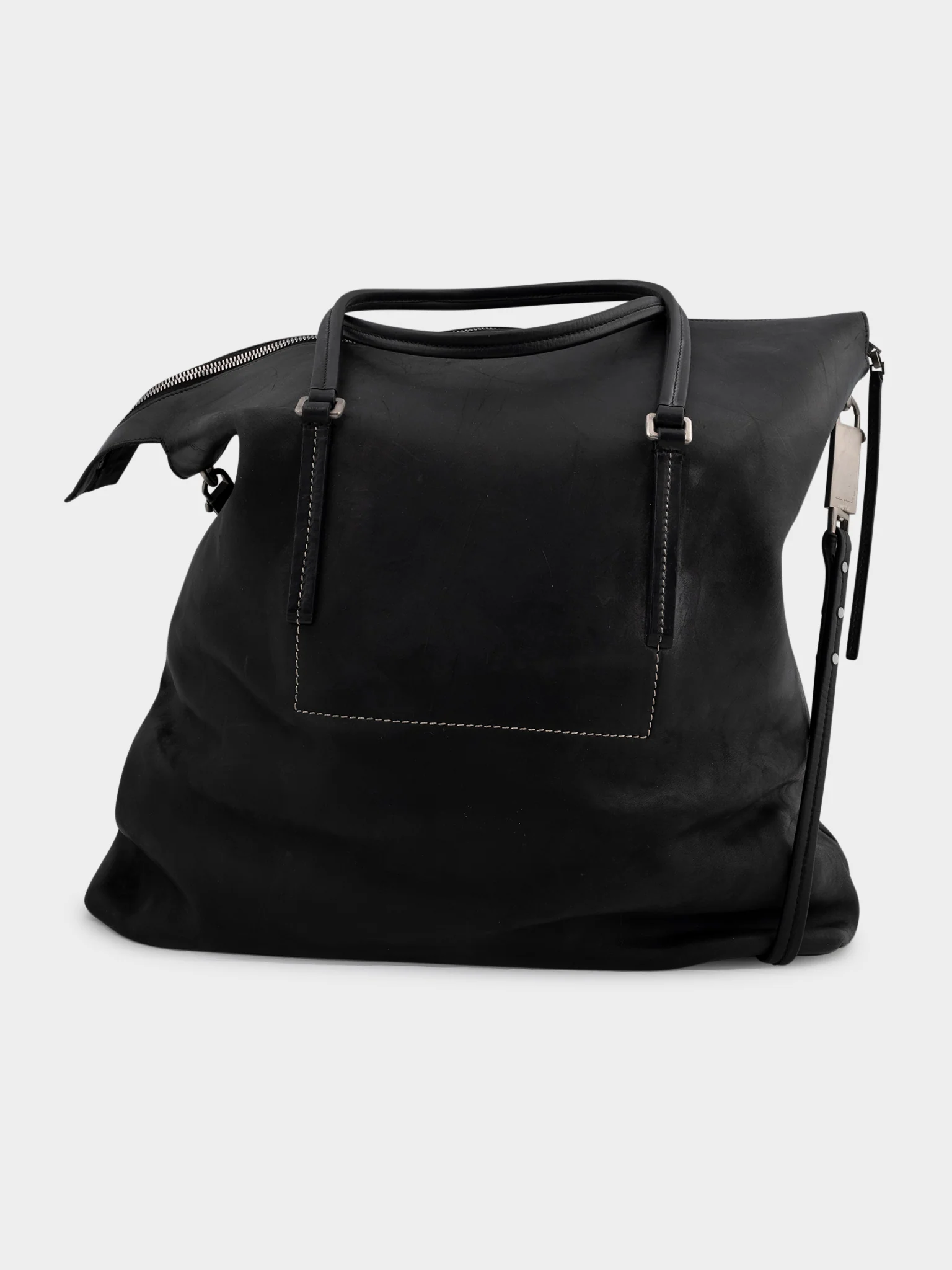 Huge Leather Keepall Bag - Image 5