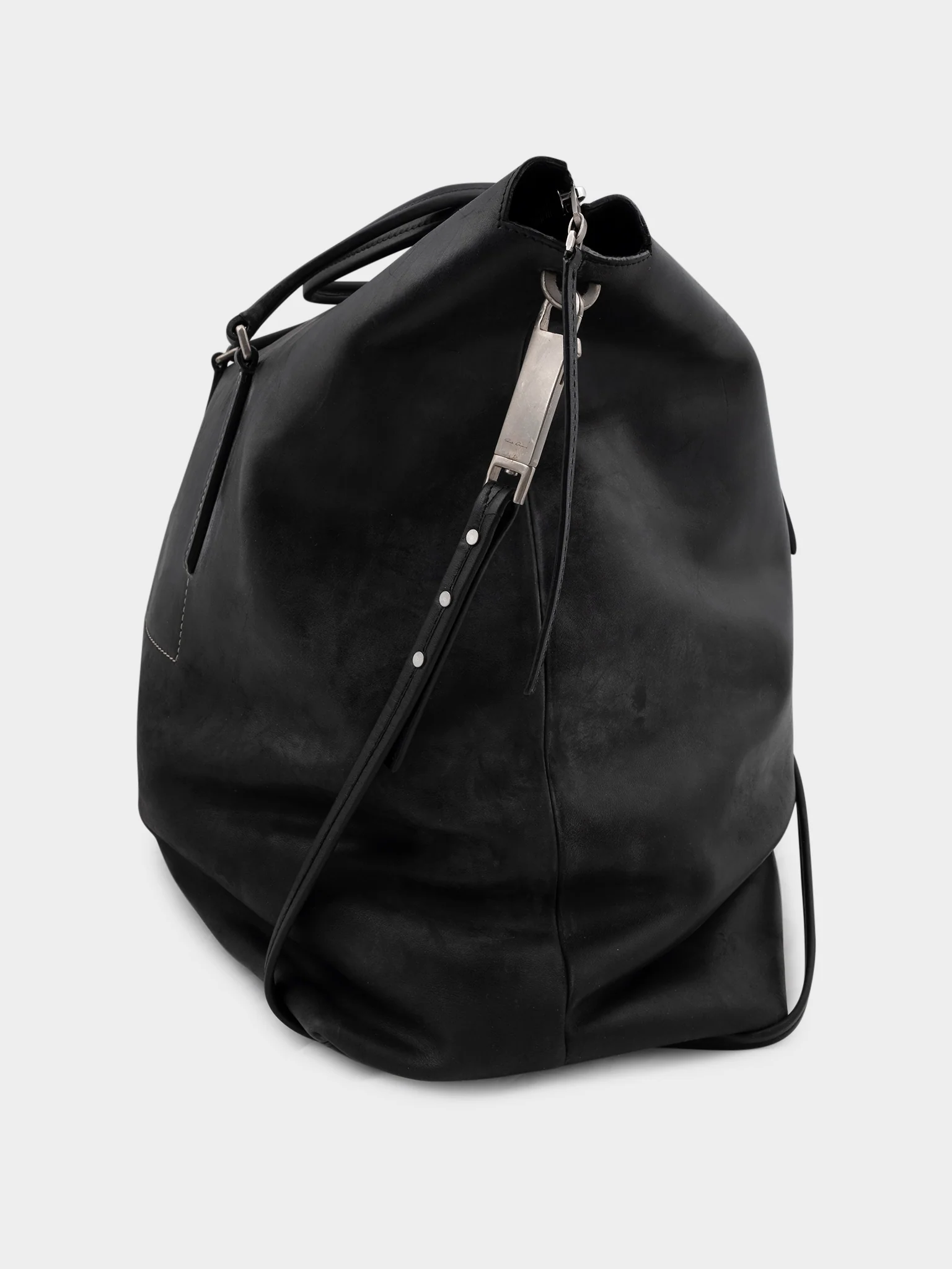 Huge Leather Keepall Bag - Image 6