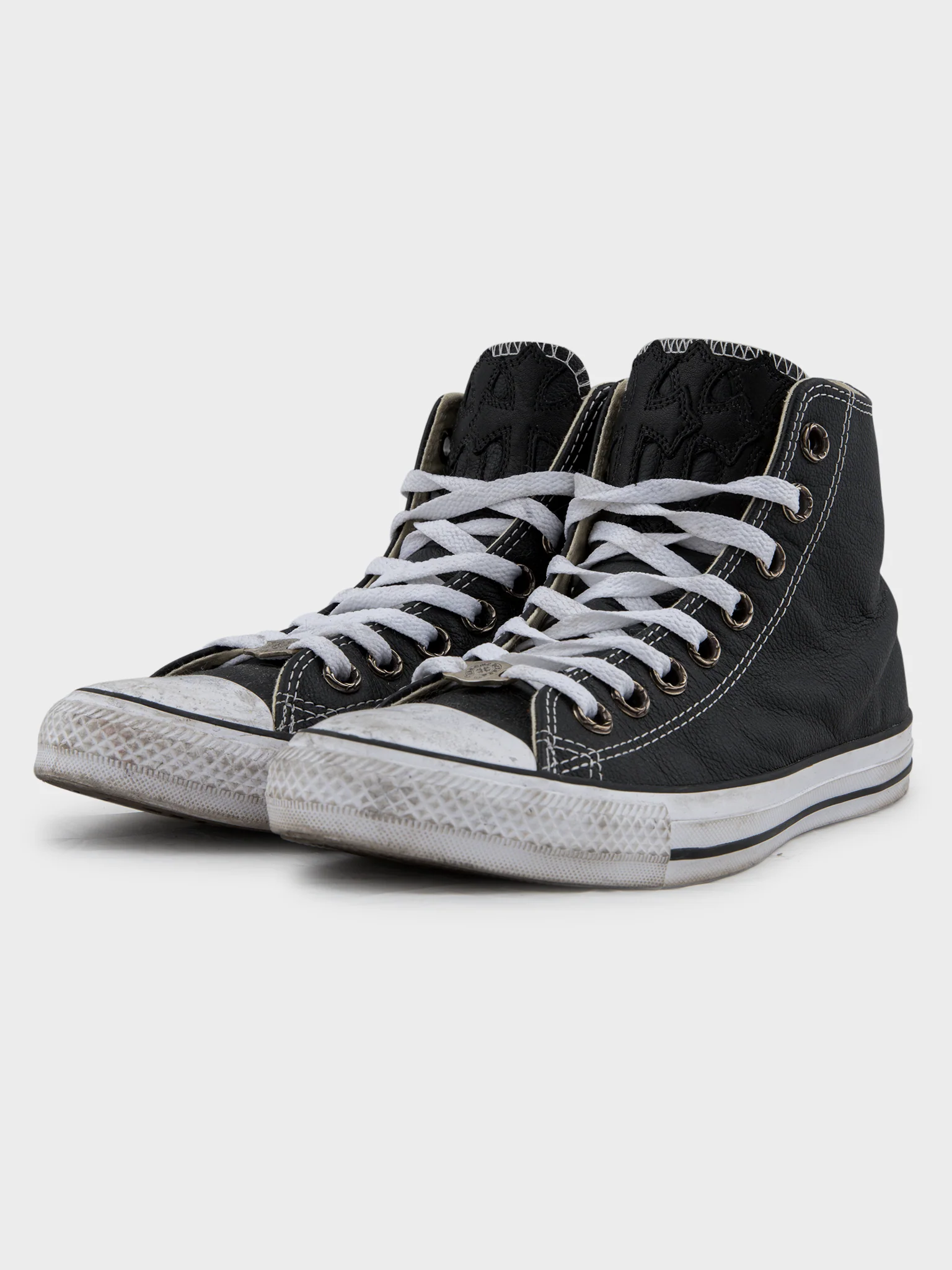 Cross Patched Leather Converse