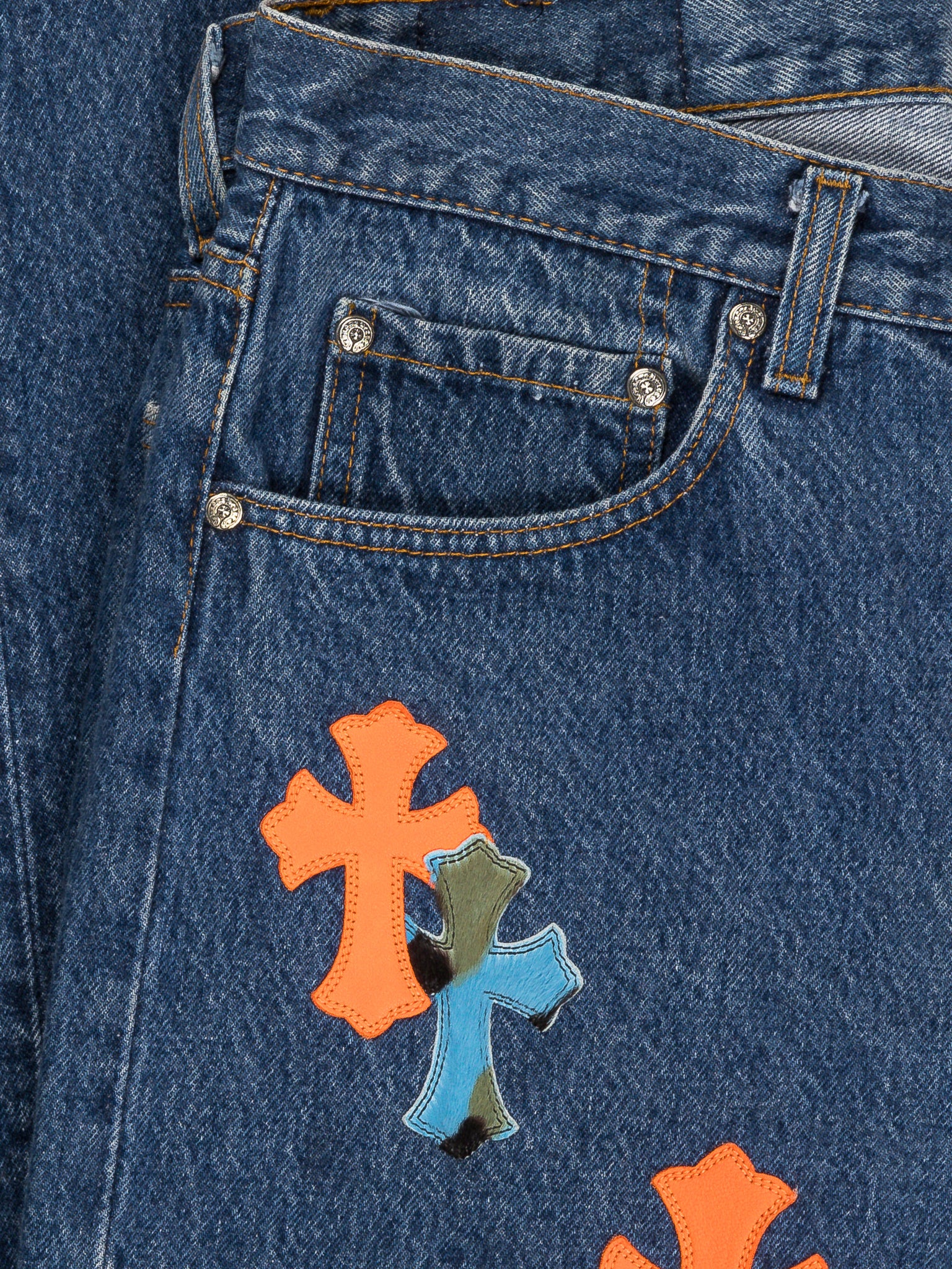 St Barths Exclusive Patched Jeans - Image 3