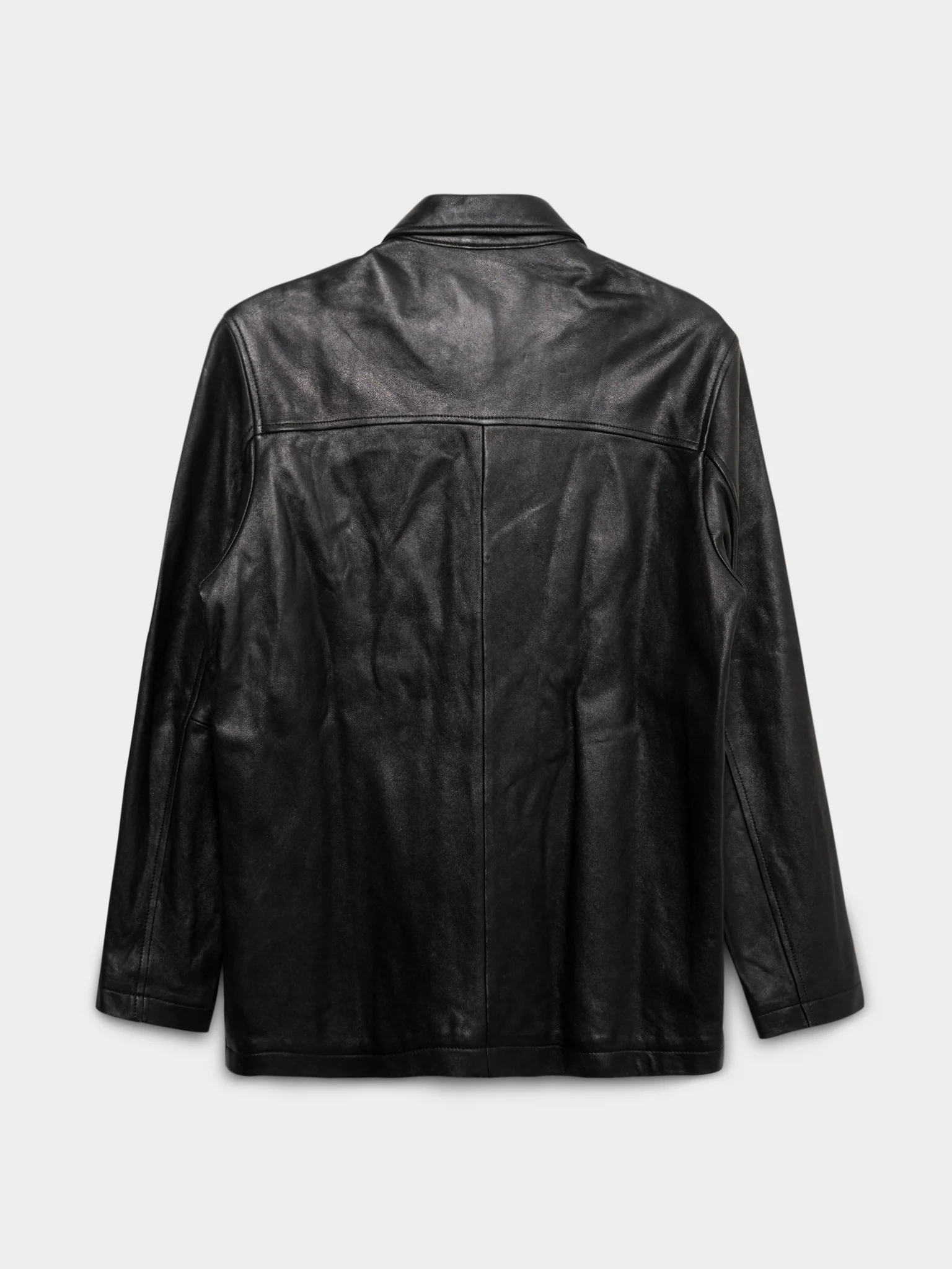 Leather Peacoat - Image 3