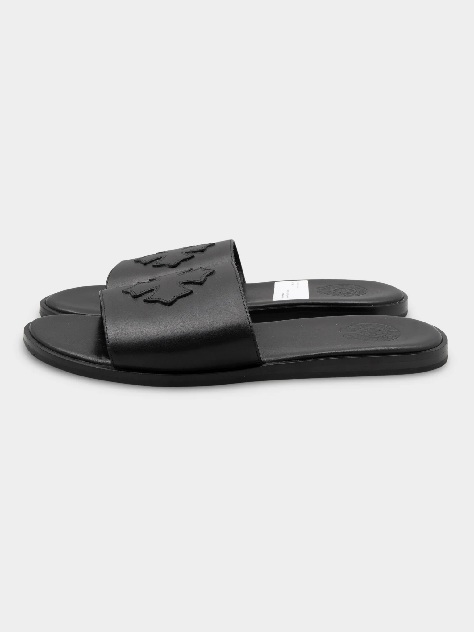 Leather Plus Patch Slides - Image 3