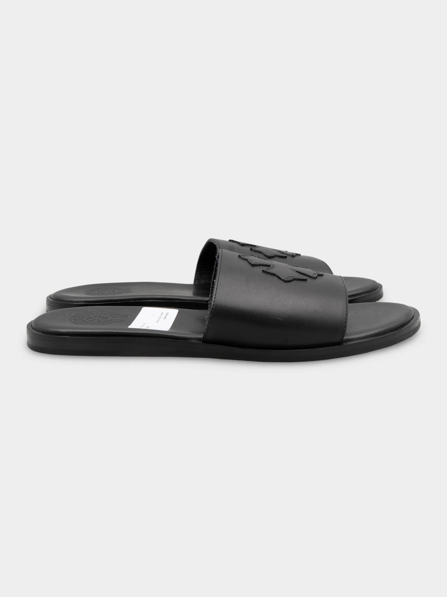 Leather Plus Patch Slides - Image 5