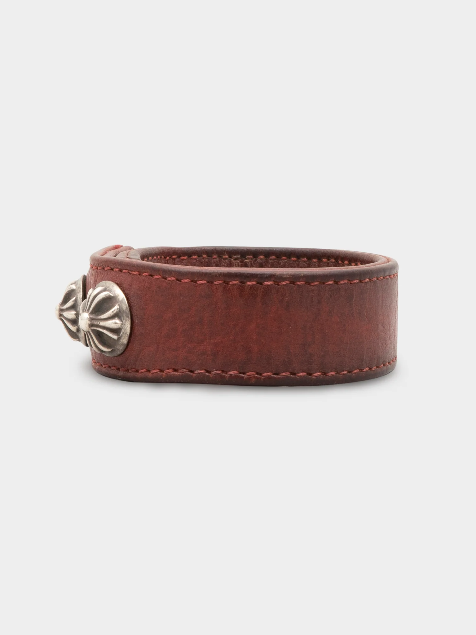 Leather Plus Stud Bracelet - Image 2