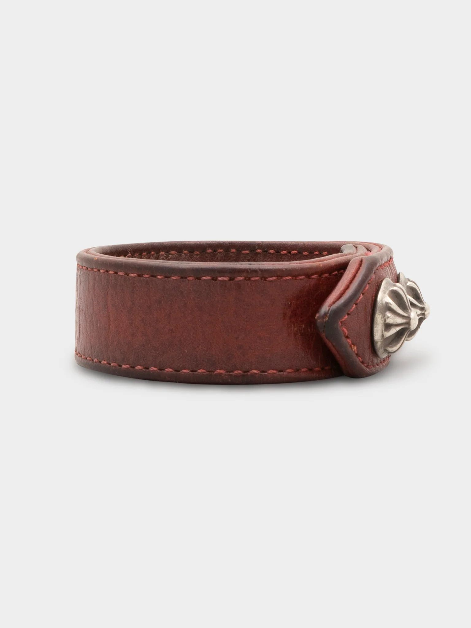 Leather Plus Stud Bracelet - Image 4