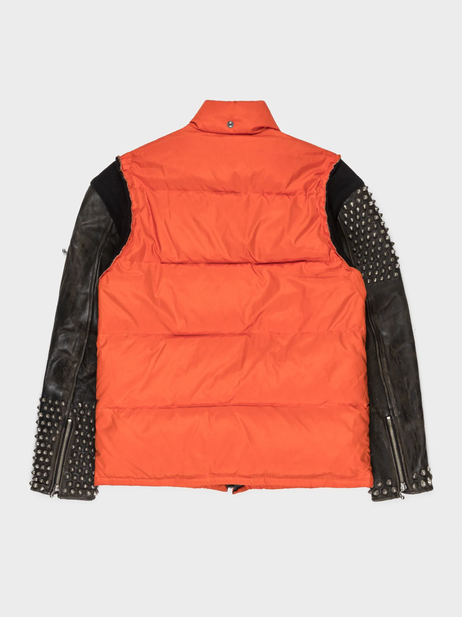Studded Leather/Puffer Hybrid Jacket - Image 2