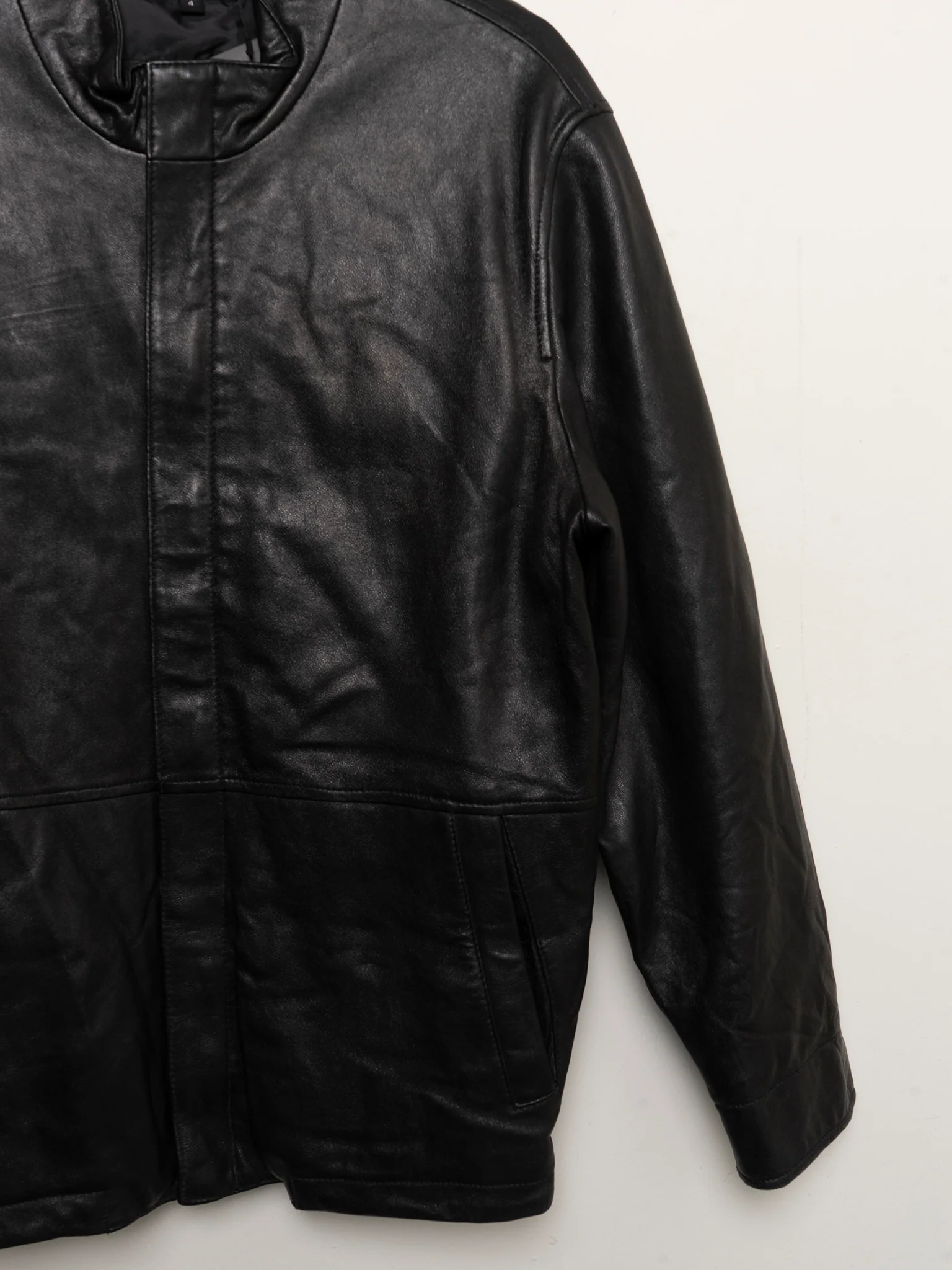 Leather Racer Jacket - Image 2