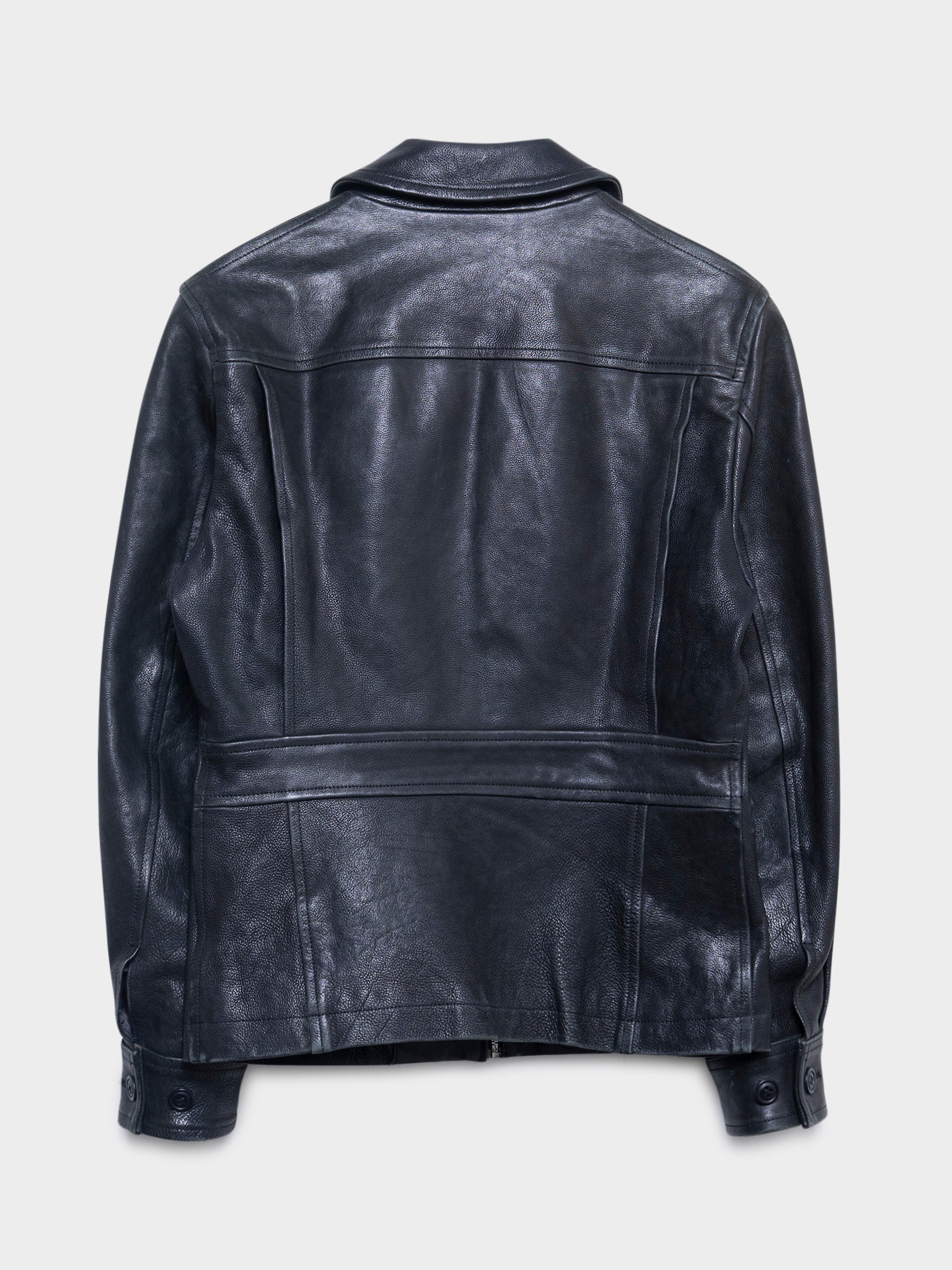 Leather Trucker Jacket - Image 2