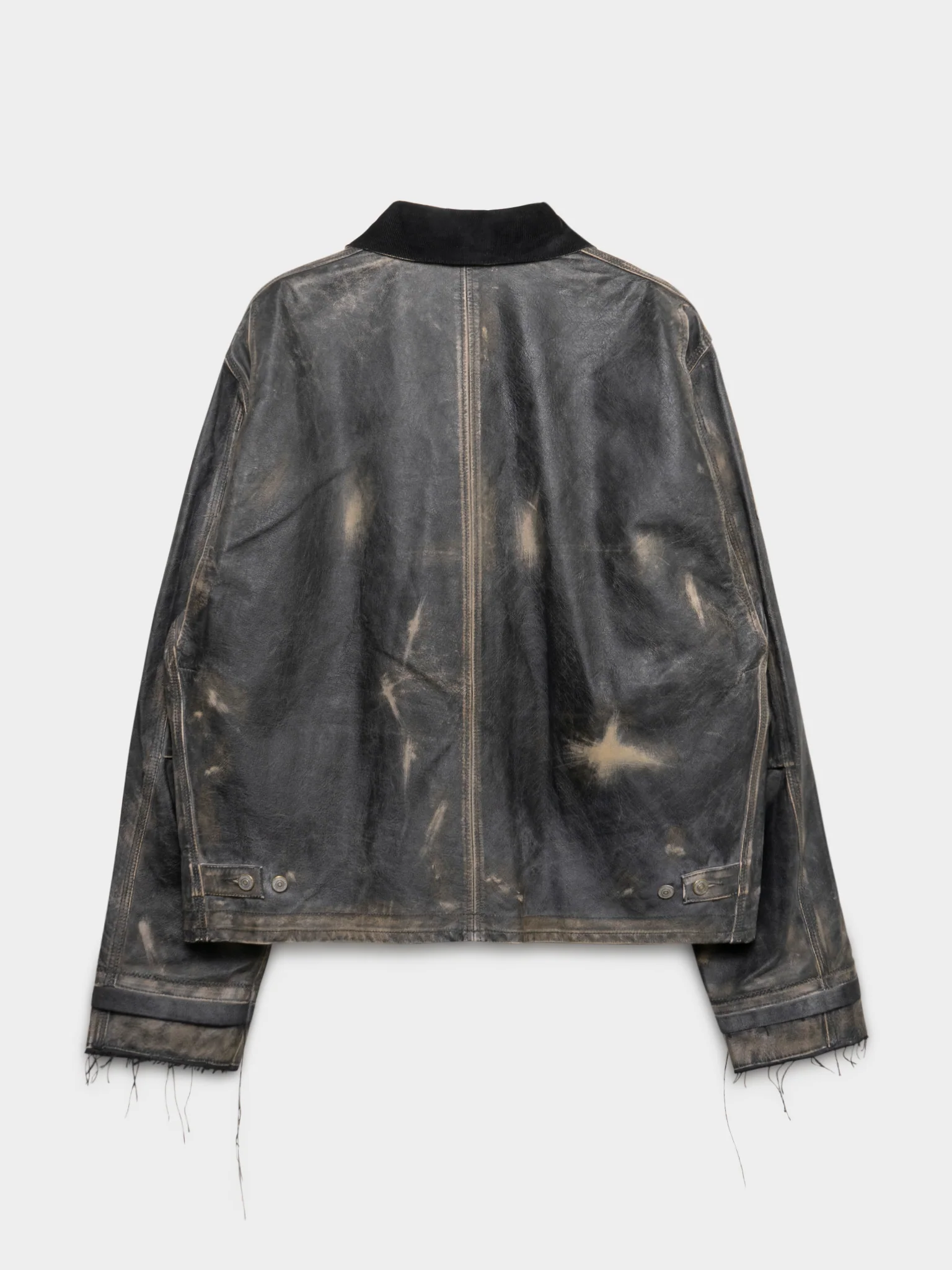 Leather Work Chore Jacket - Image 3