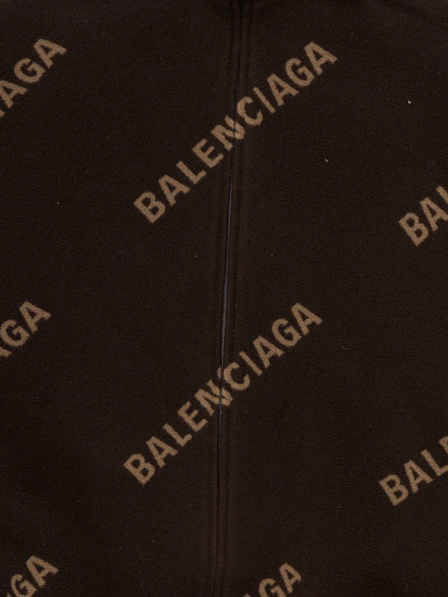Oversized Logo Zip Fleece Jacket - Image 2