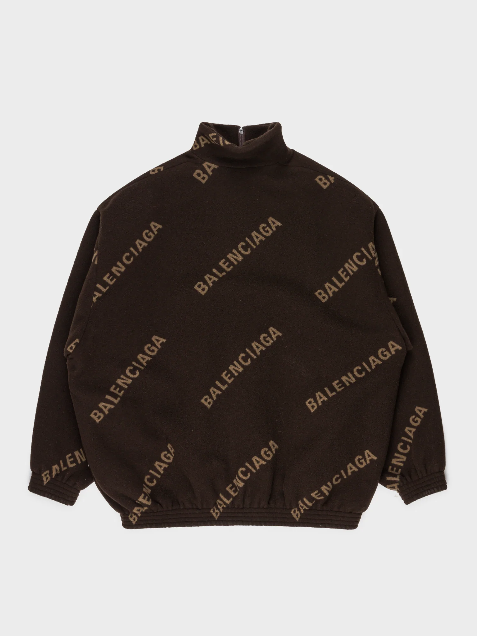 Oversized Logo Zip Fleece Jacket - Image 3