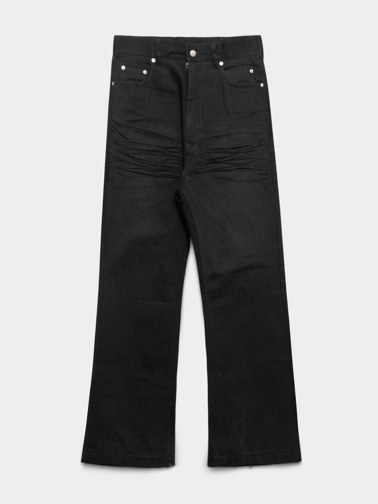 Luxor Bolan Raw Denim Flared Jeans
