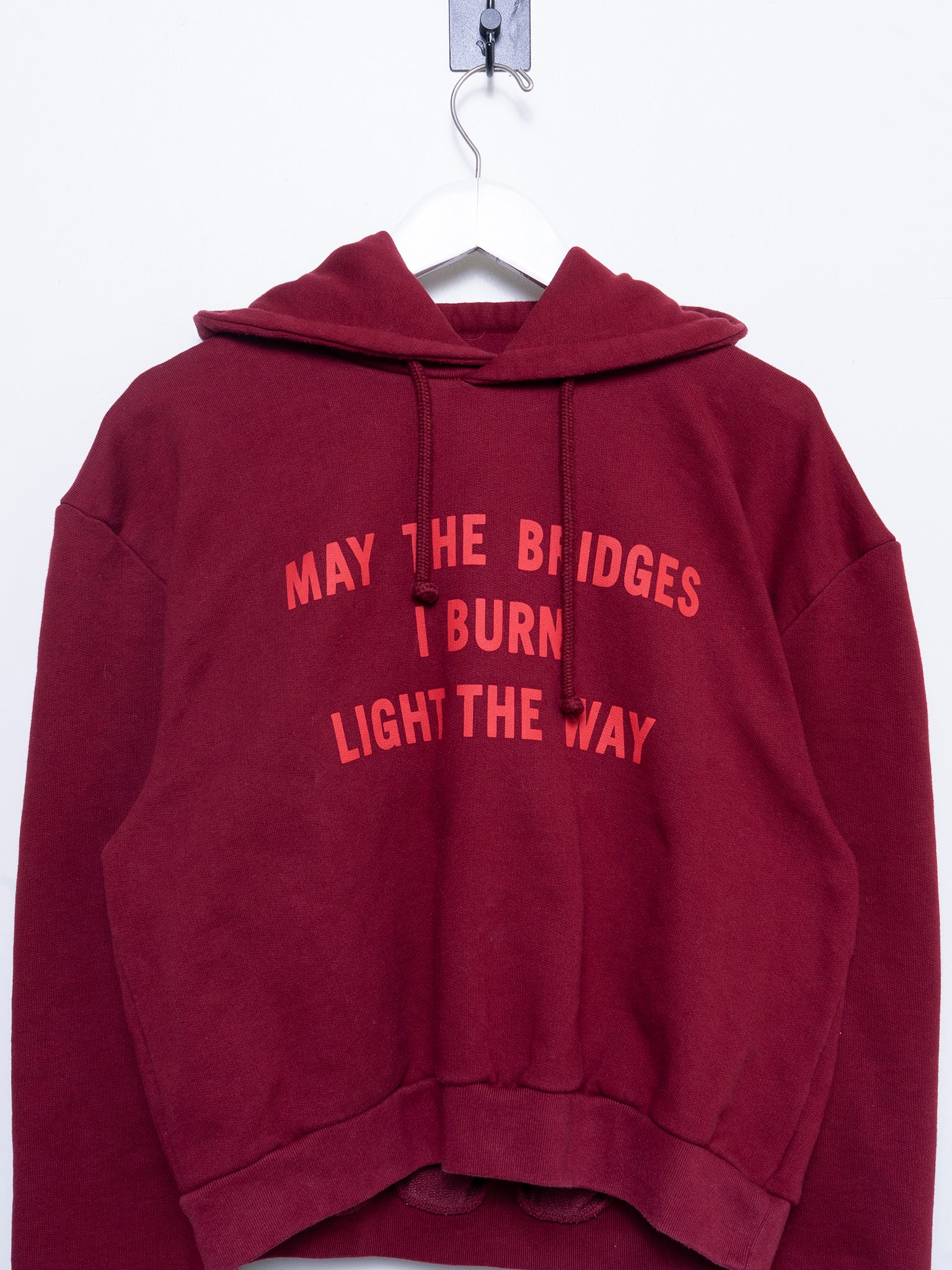 May The Bridges Burn Cropped Hoodie - Image 2