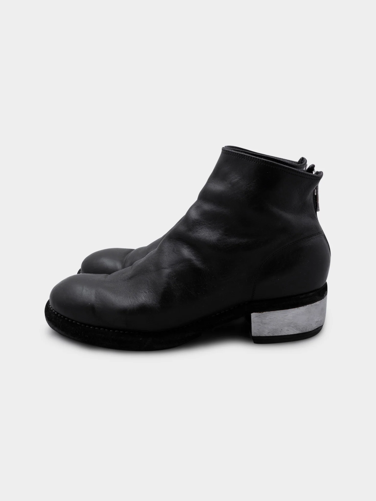 Metal Heel Backzip Boots - Image 3