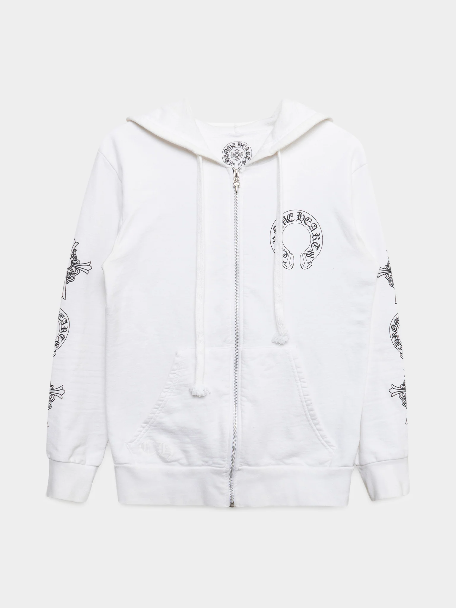 Multi Logo T-Bar Zip-Up Hoodie