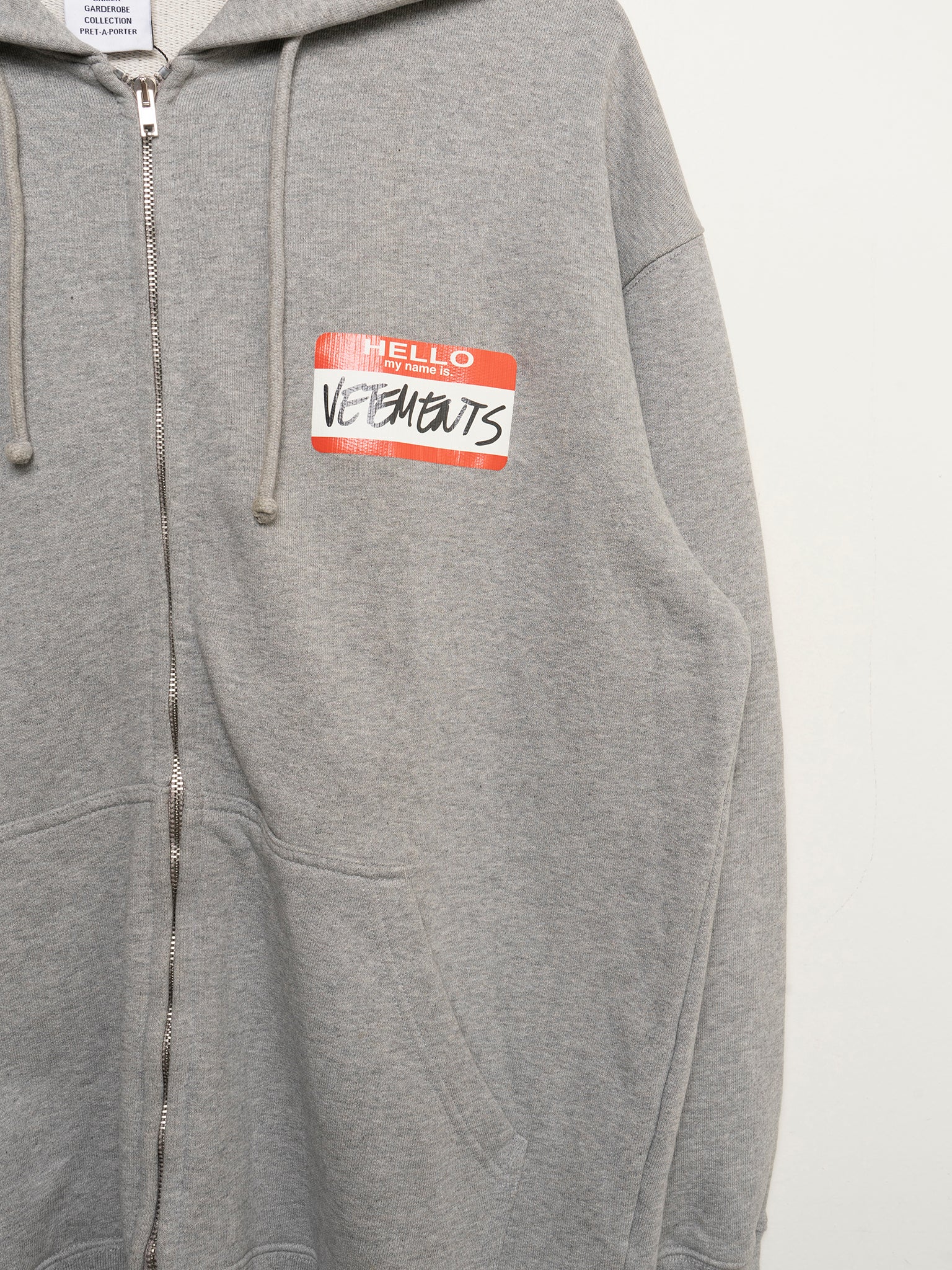 Nametag “Hello, My Name Is” Zip-Up Hoodie - Image 2