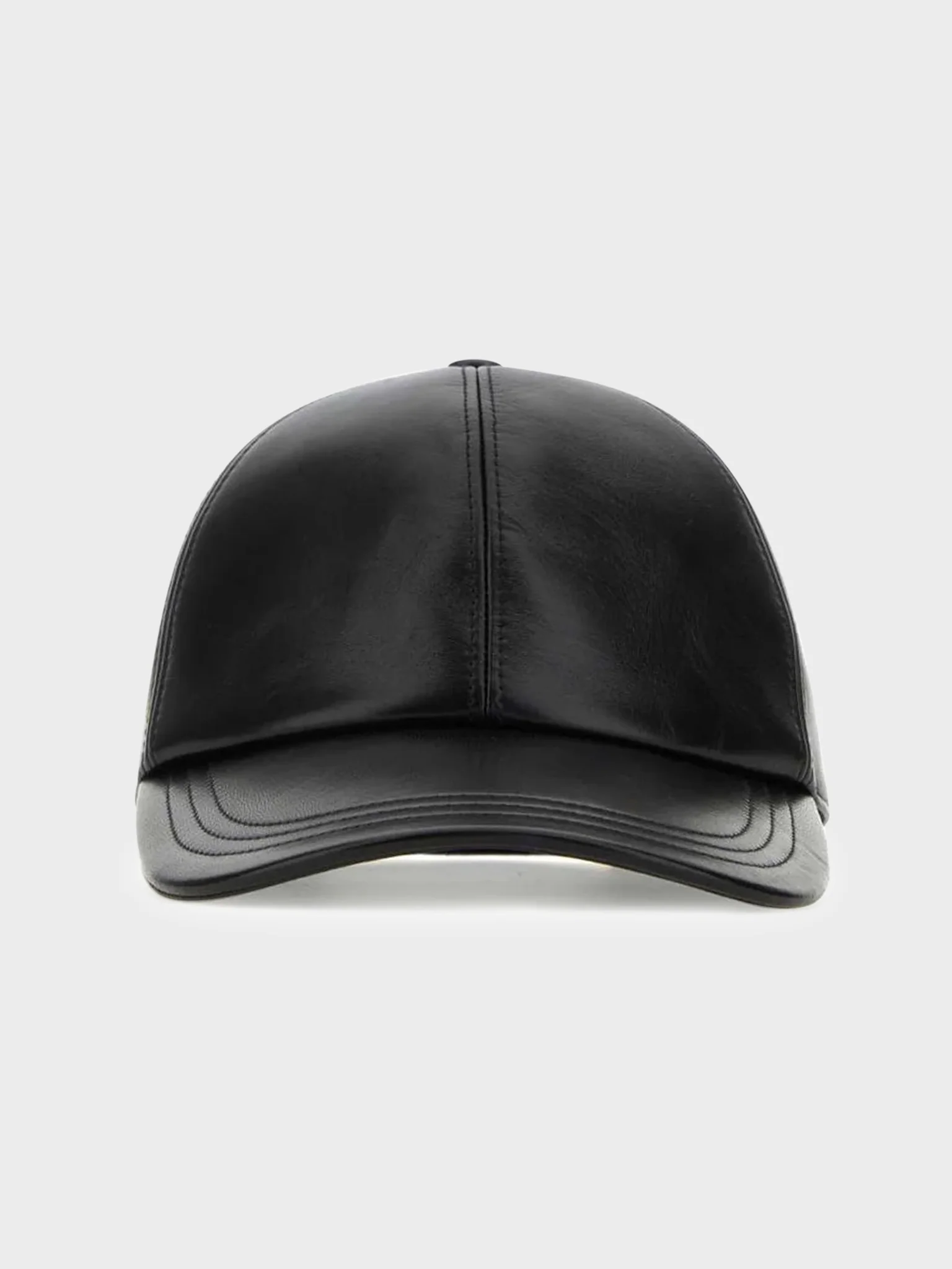 Nappa Leather Logo Baseball Cap - Image 2