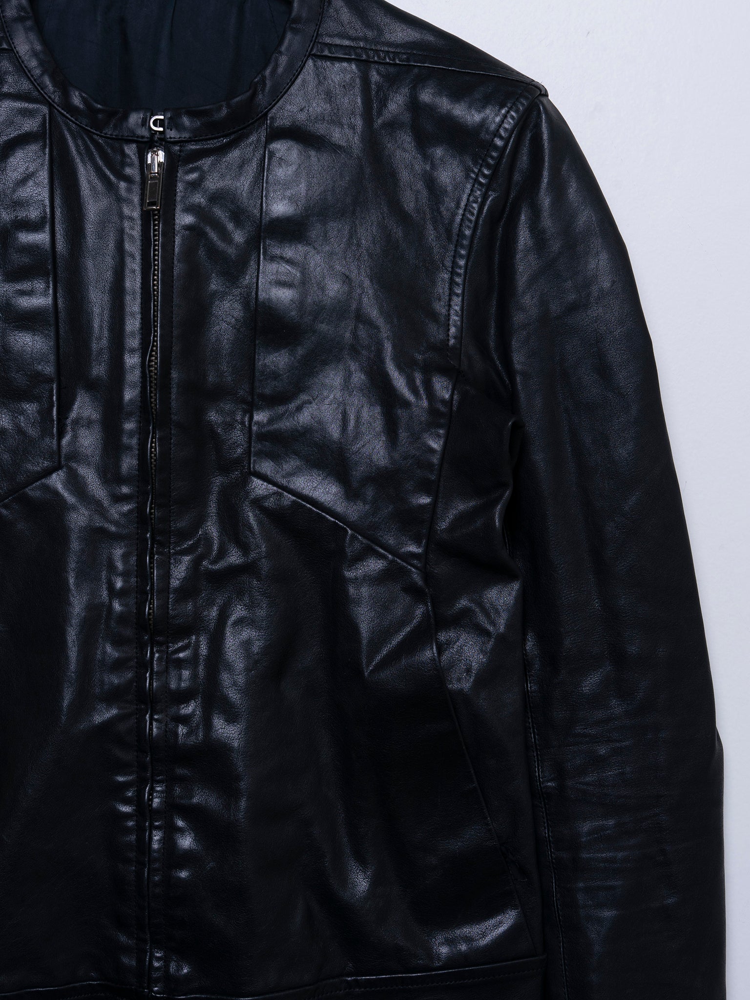 ‘Naska’ Leather Moto Jacket - Image 2
