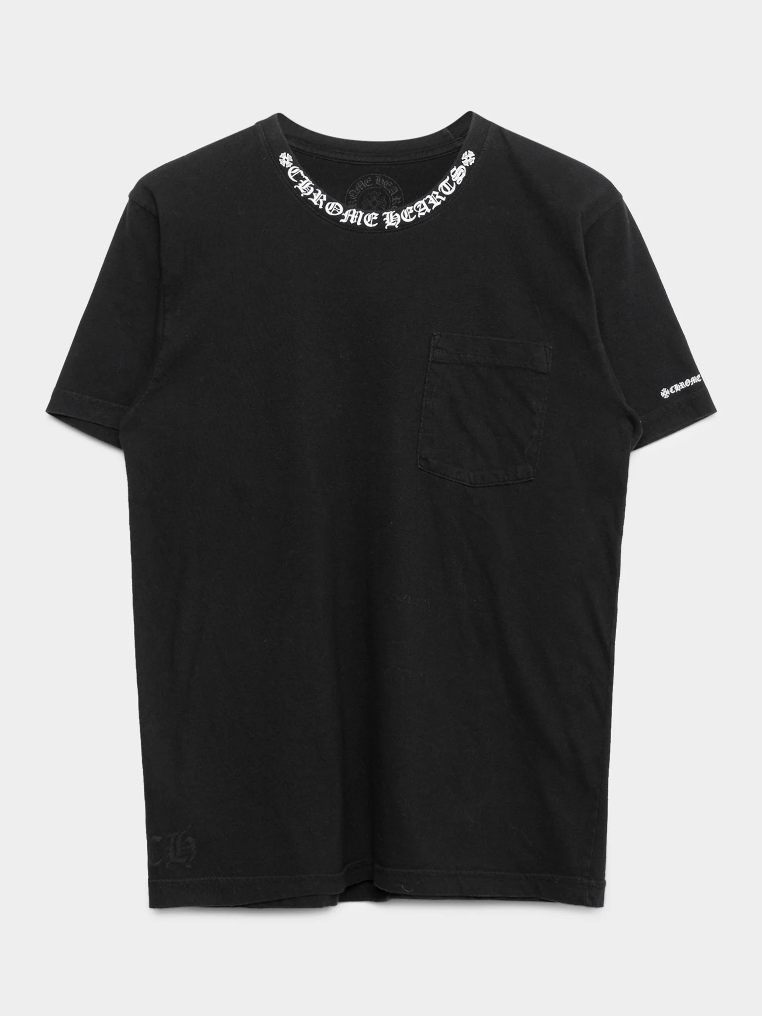 Neck Collar Print T-shirt