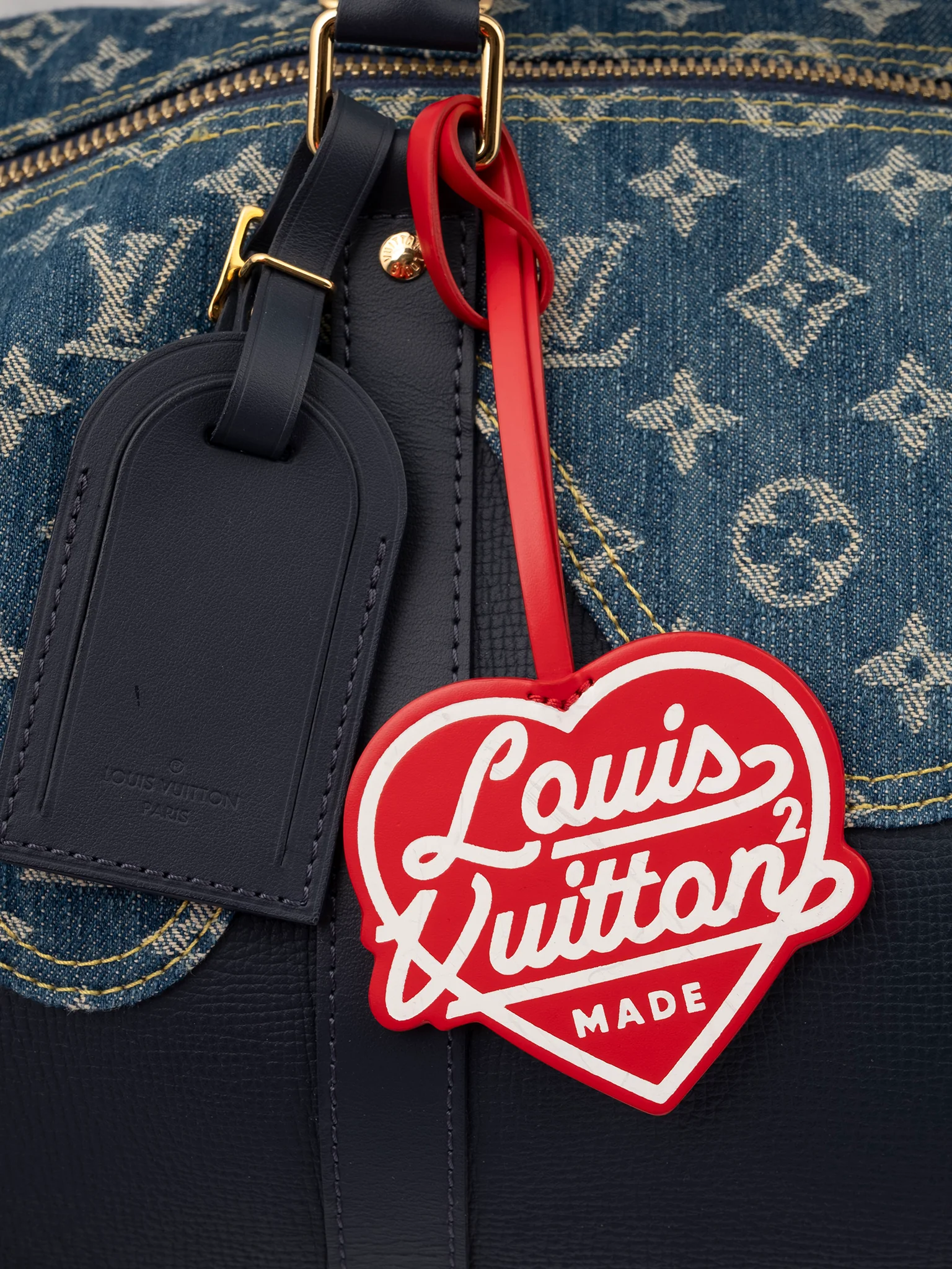 Nigo Crazy Melting Denim Keepall Bag - Image 5