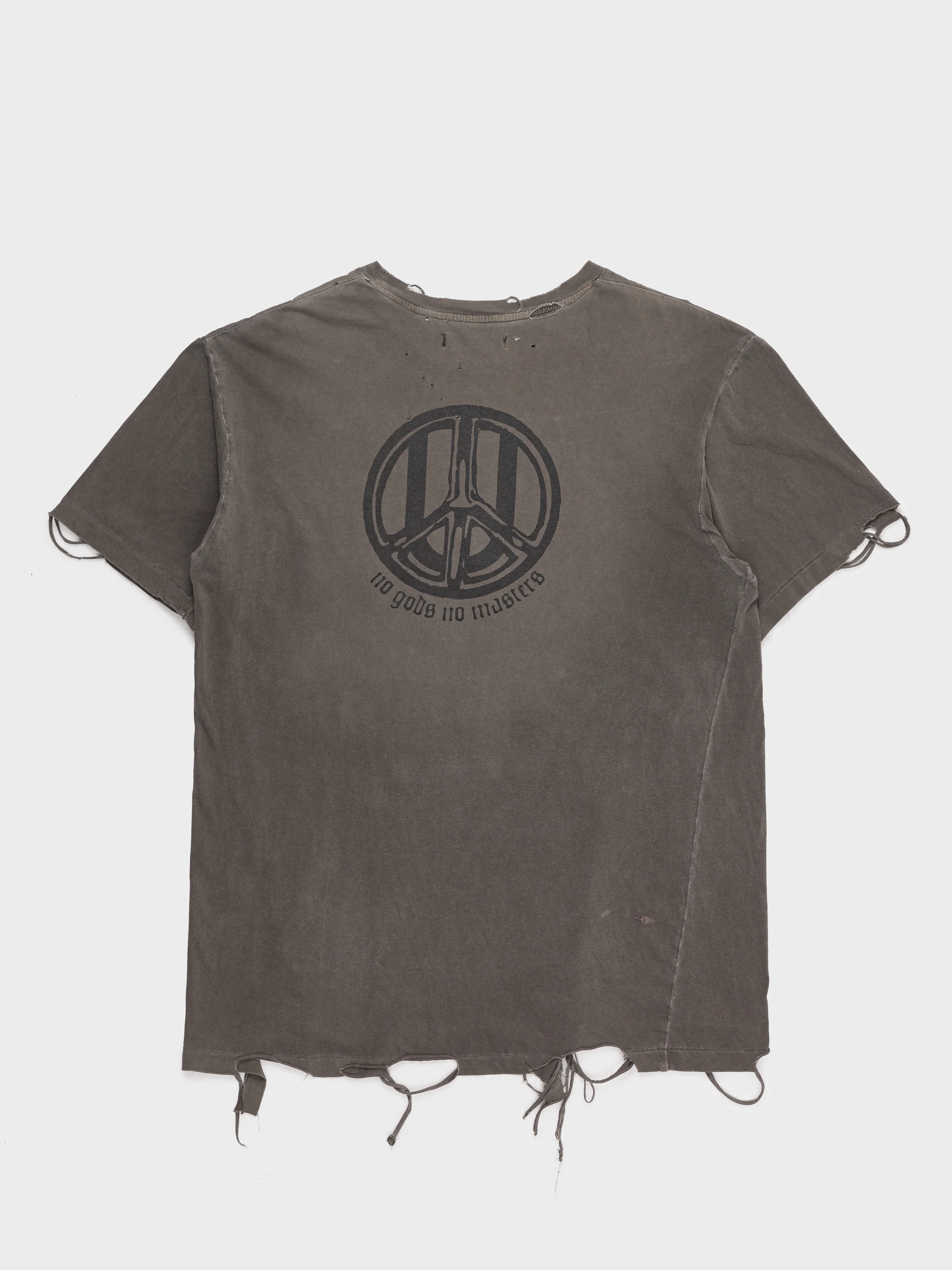 'No Gods No Masters' Distressed T-Shirt - Image 3