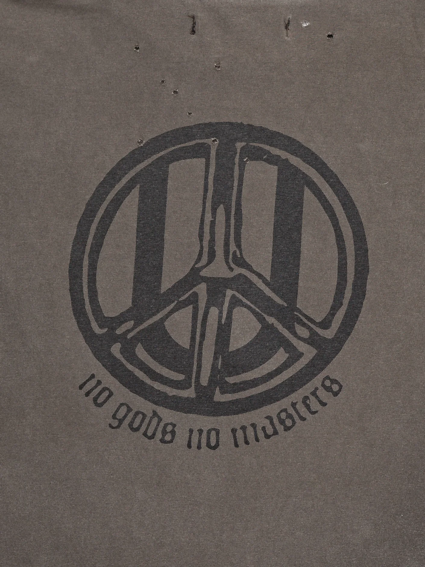'No Gods No Masters' Distressed T-Shirt - Image 4
