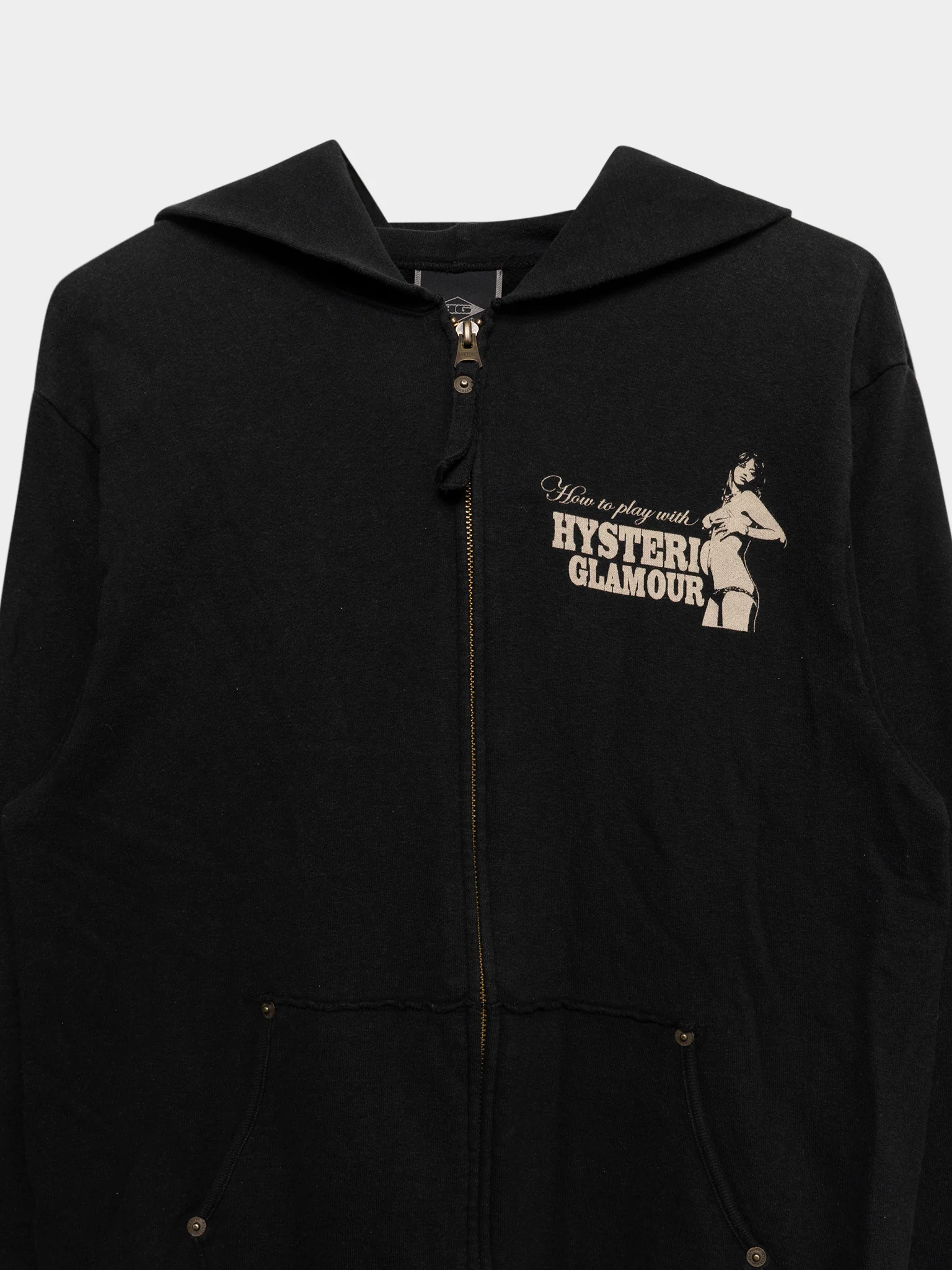 "On time" Carpenter Zip-up Hoodie - Image 2