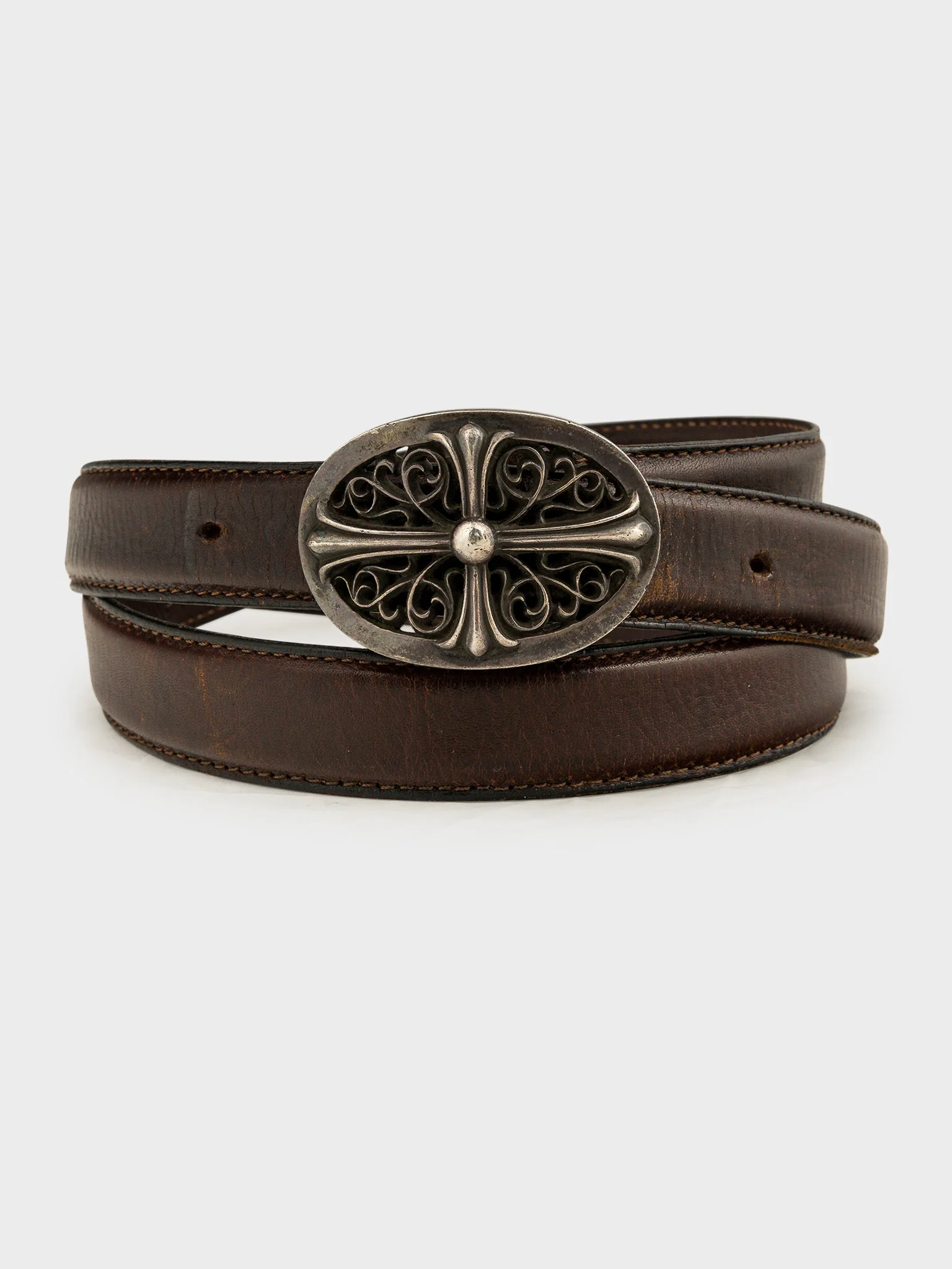 Oval Cross Belt Buckle