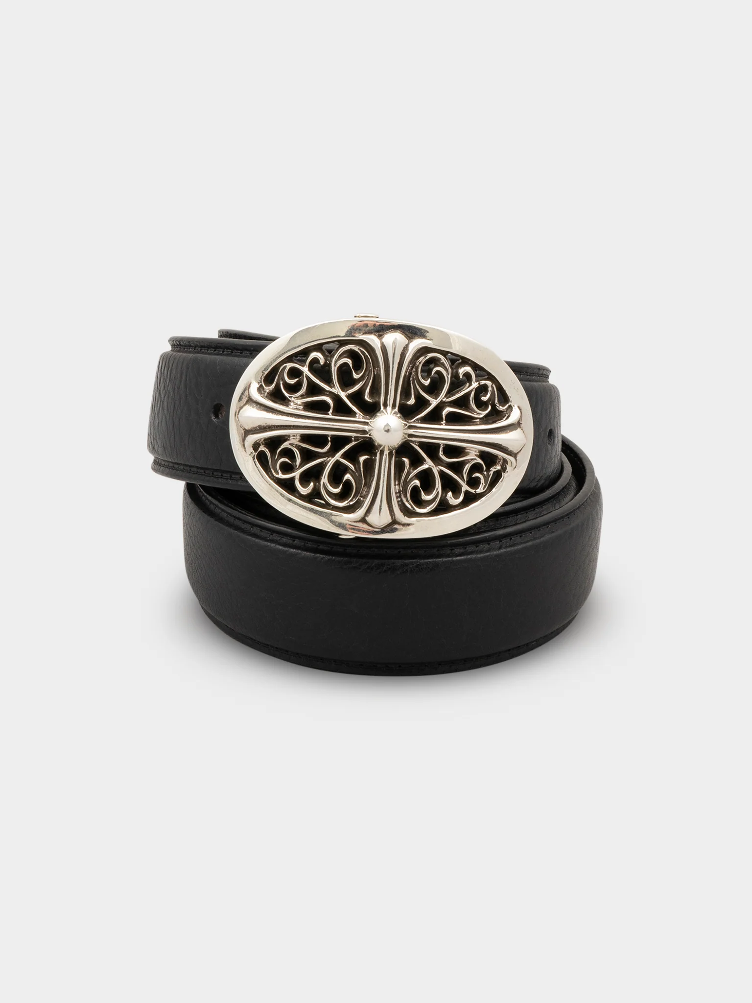 Oval Cross Buckle Belt (40)