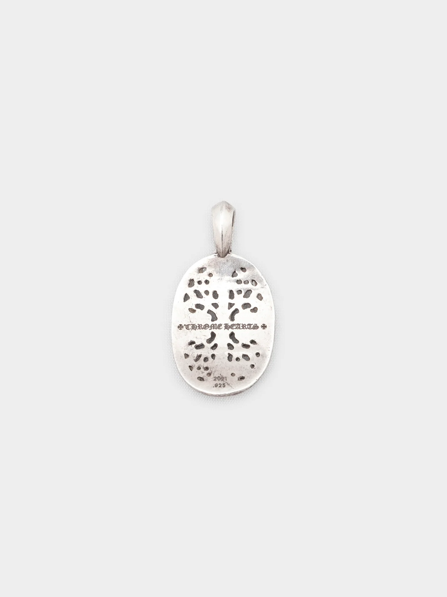 Classic Oval Cross Charm Pendant - Image 2