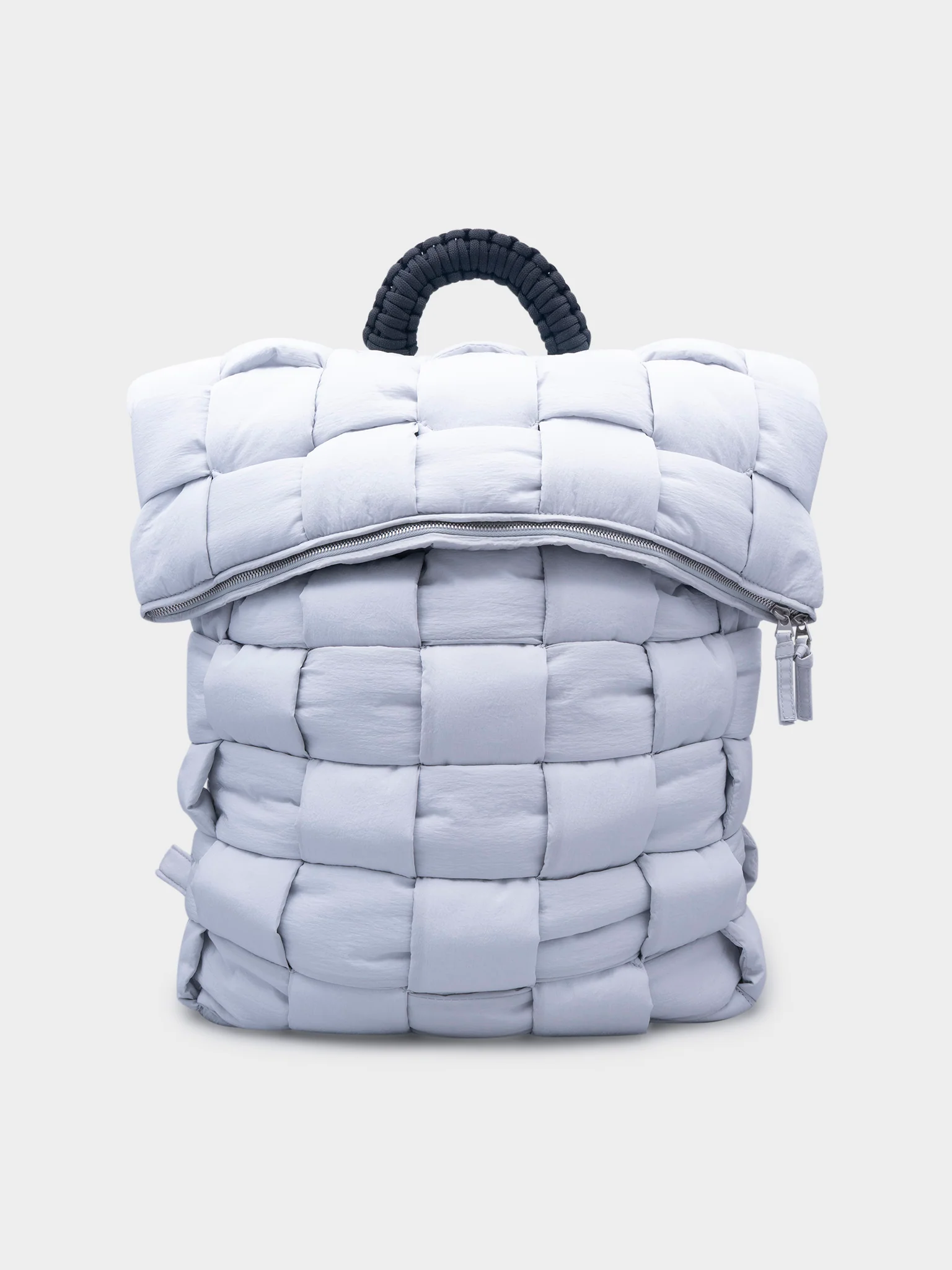 Oversized Weave Backpack