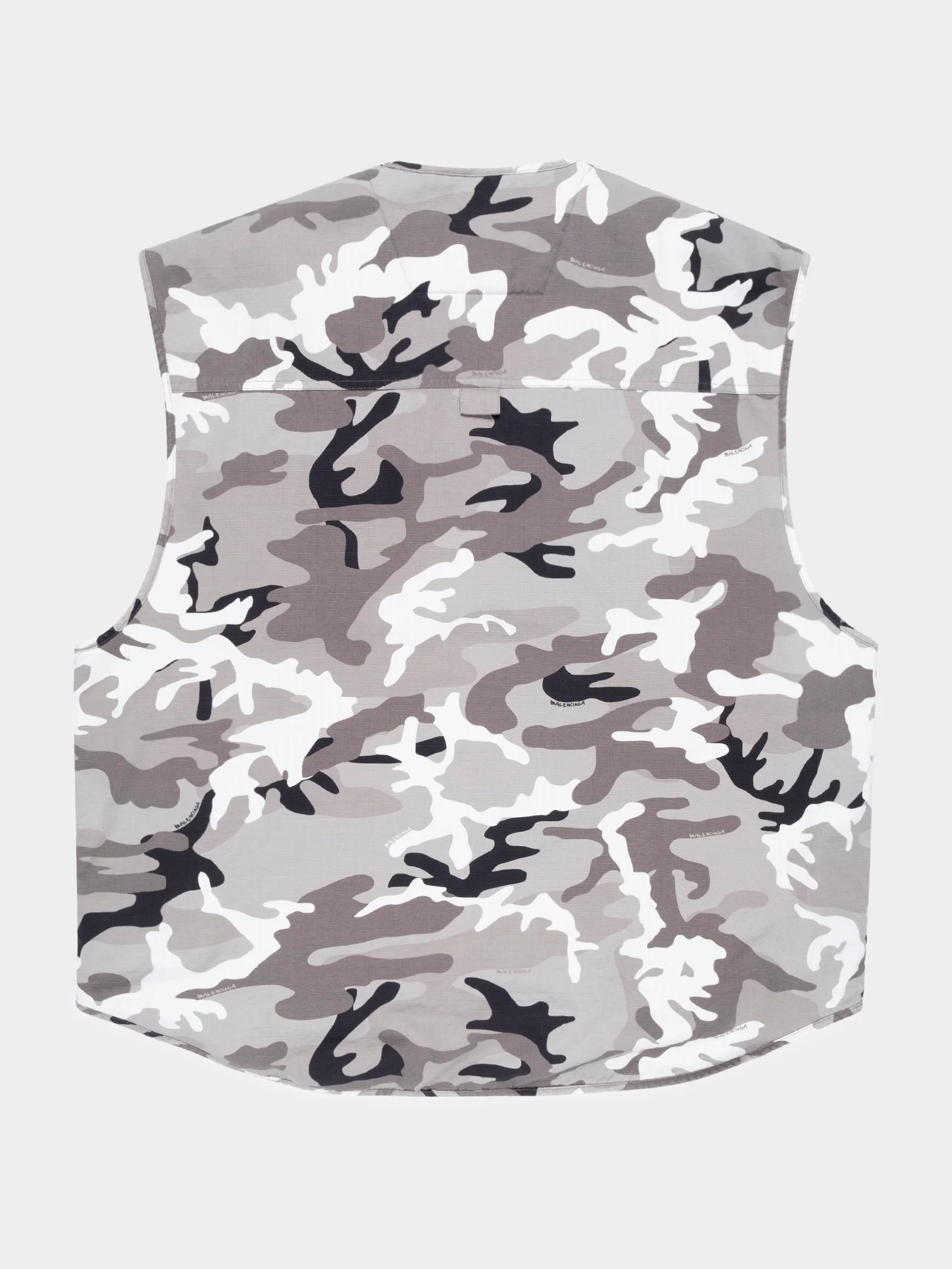 Padded Snow Camo Cargo Vest - Image 2