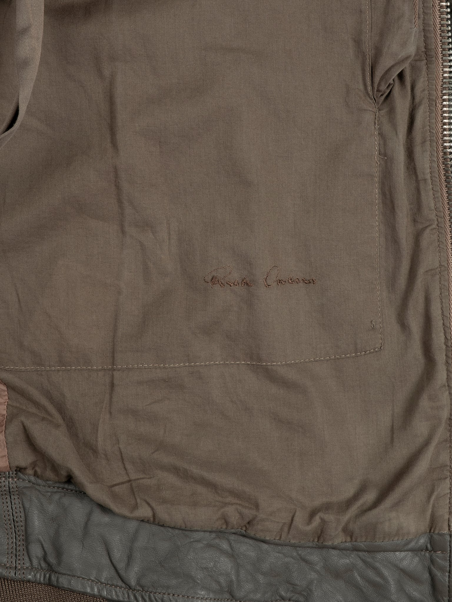 'Creatch' Leather Biker Jacket - Image 4