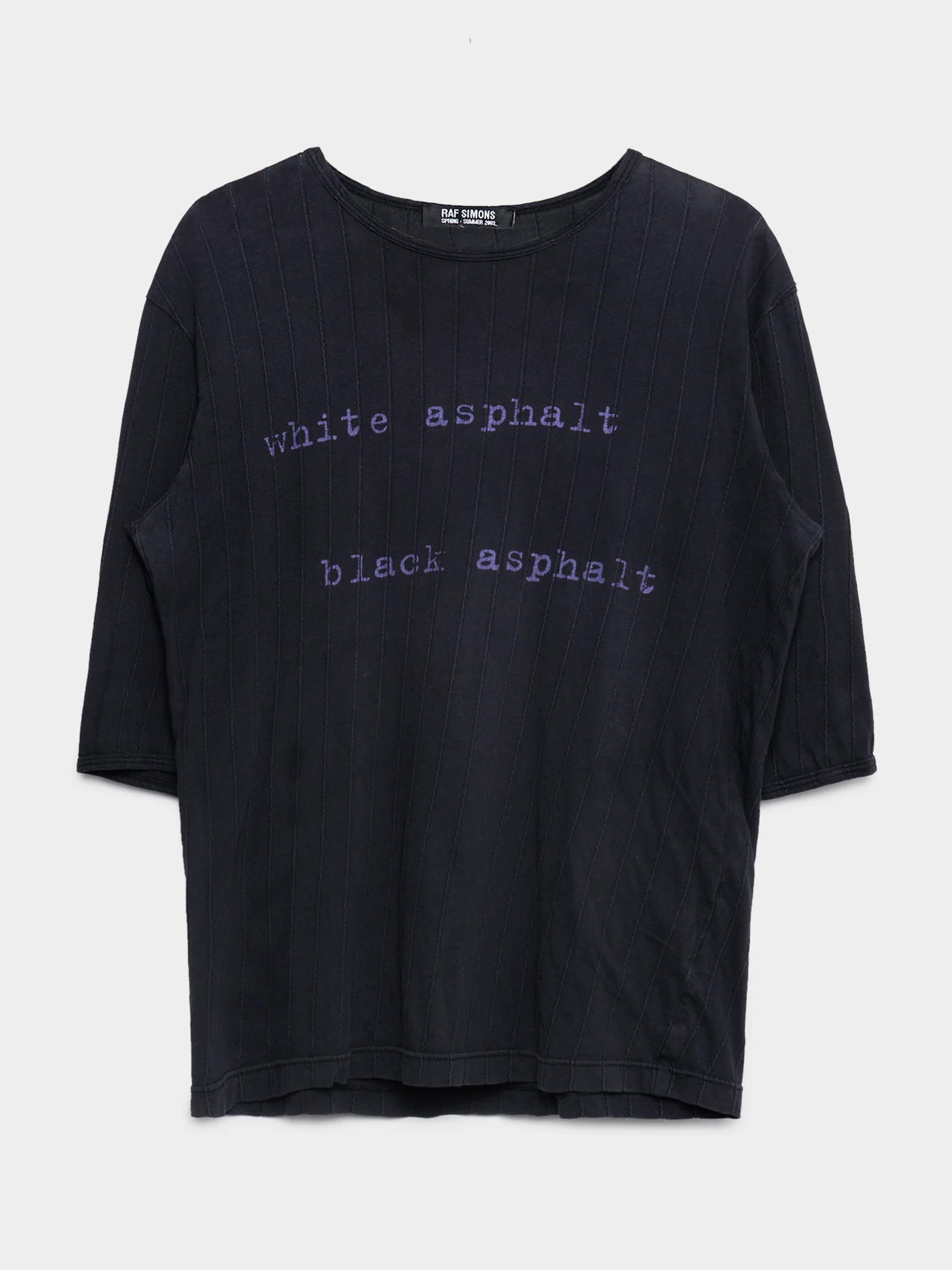 Panelled White Asphalt Shirt
