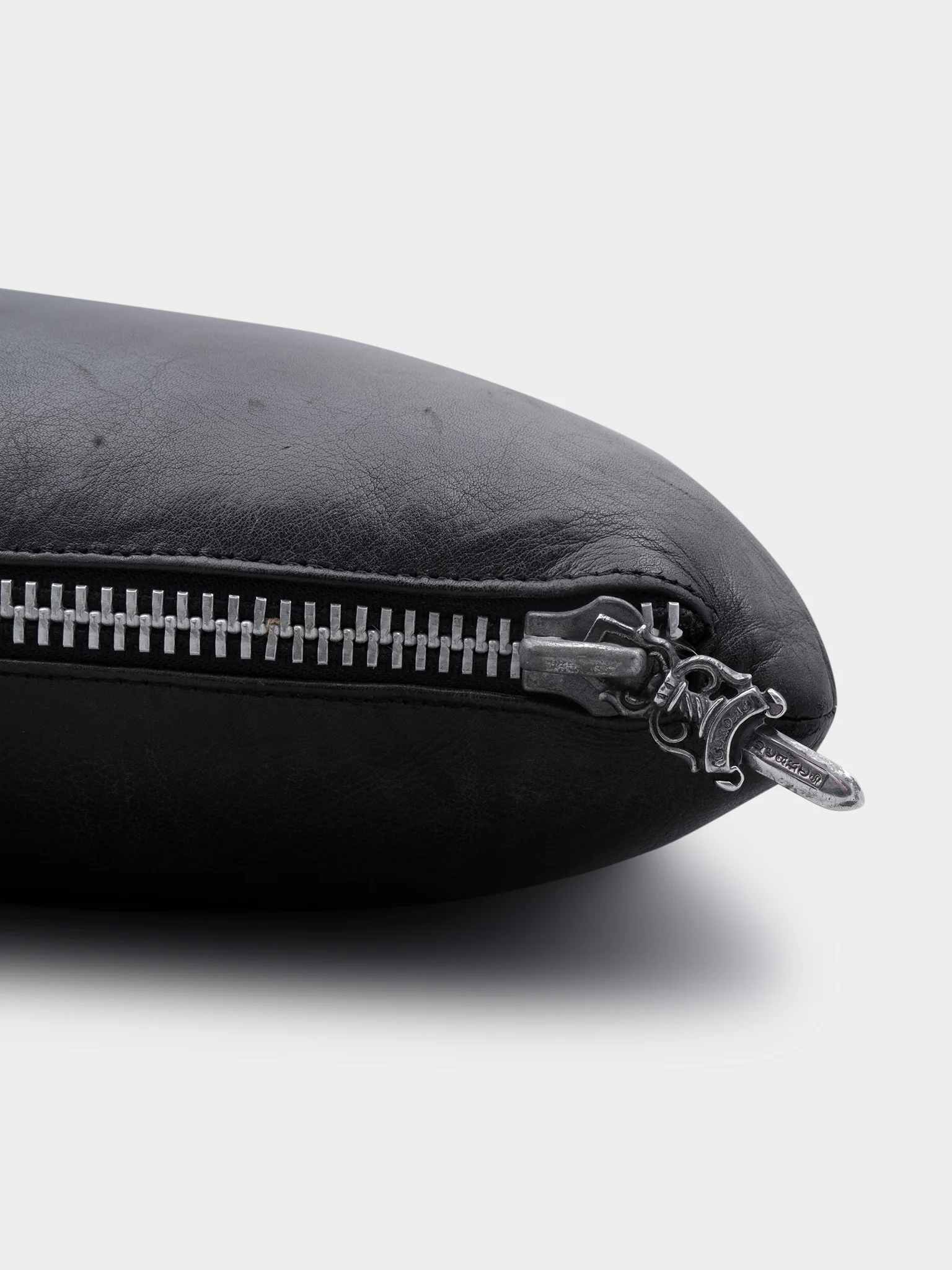 Patched Leather Pillow - Image 2