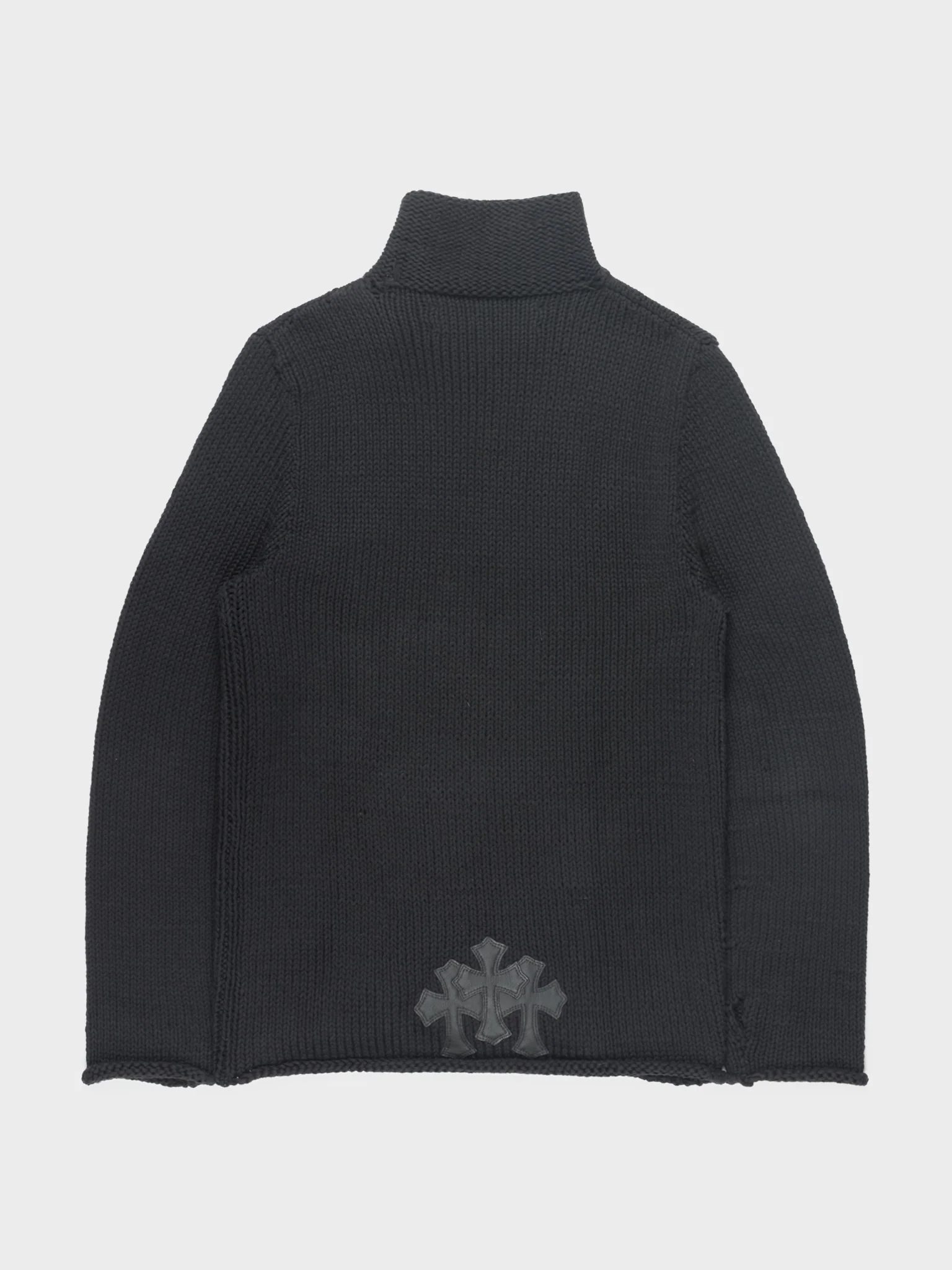 Patched Zip Up Cardigan - Image 2
