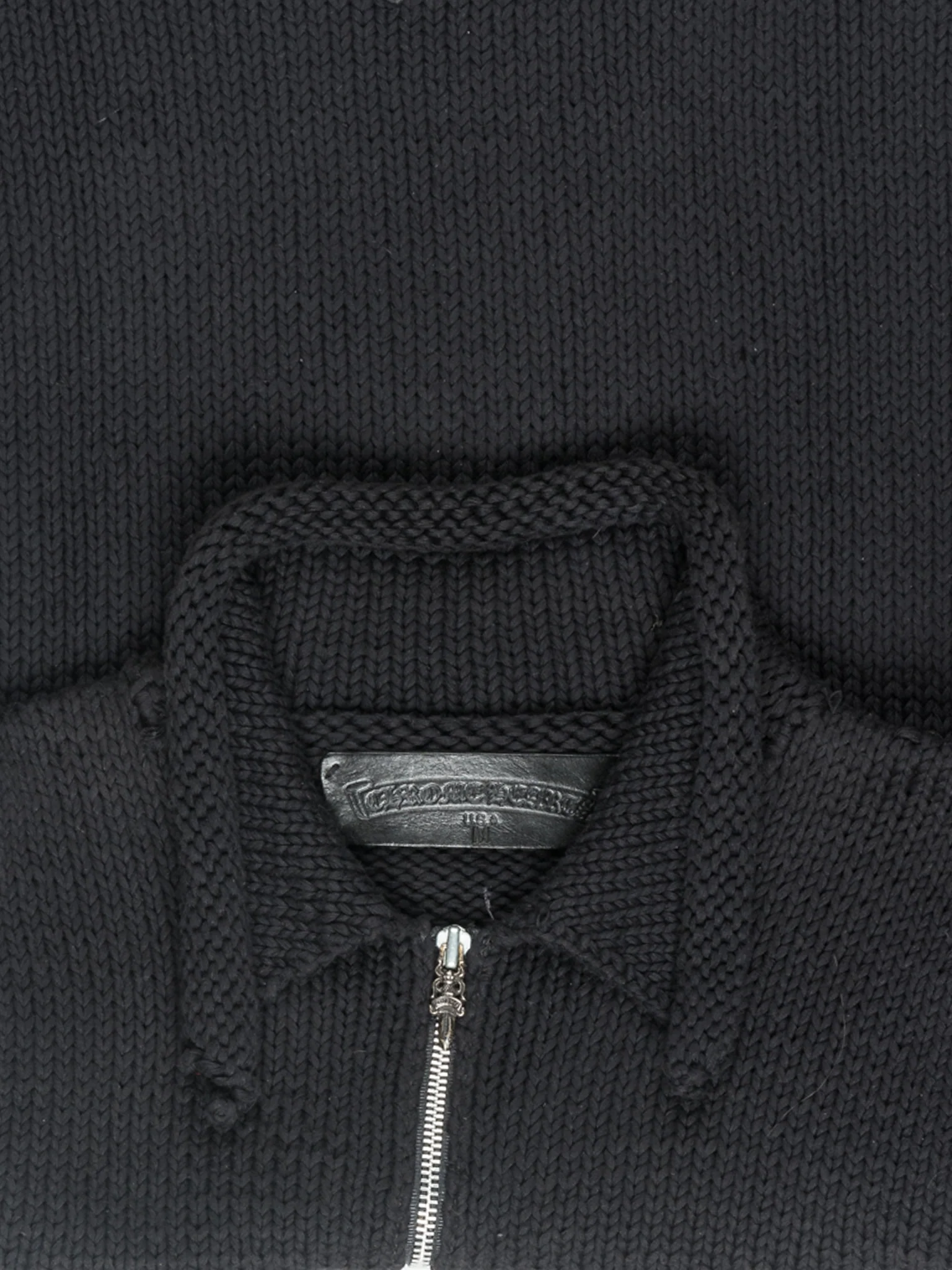 Patched Zip Up Cardigan - Image 3