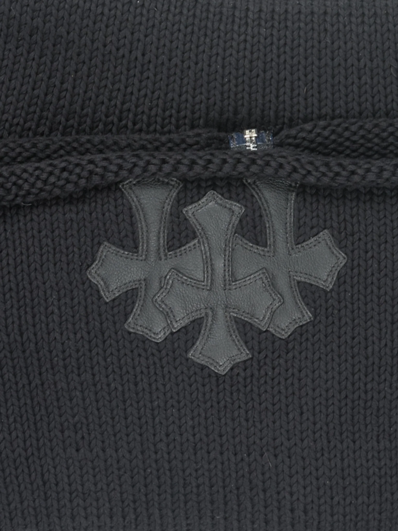 Patched Zip Up Cardigan - Image 4