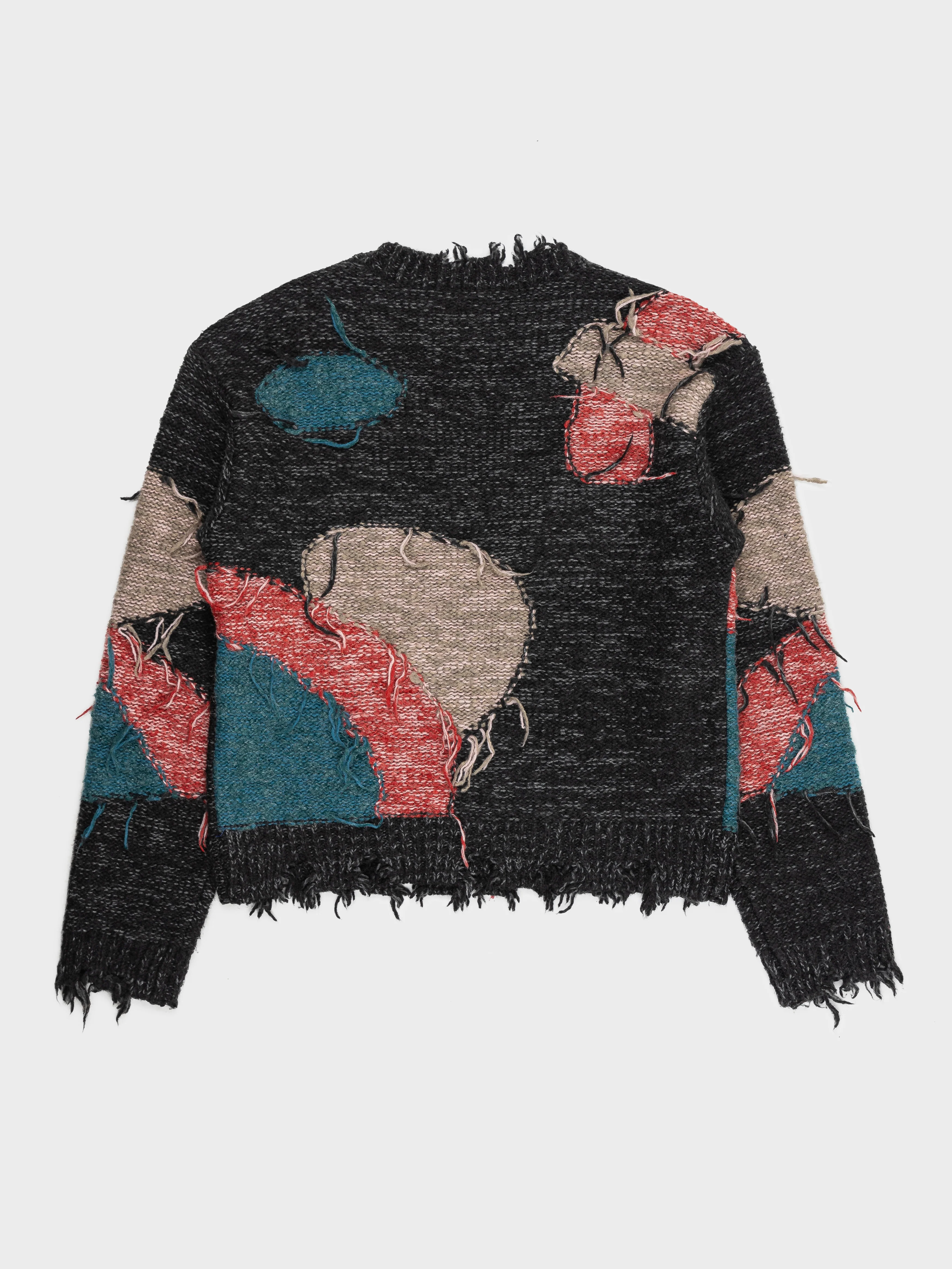 Patchwork Distressed Sweater - Image 3