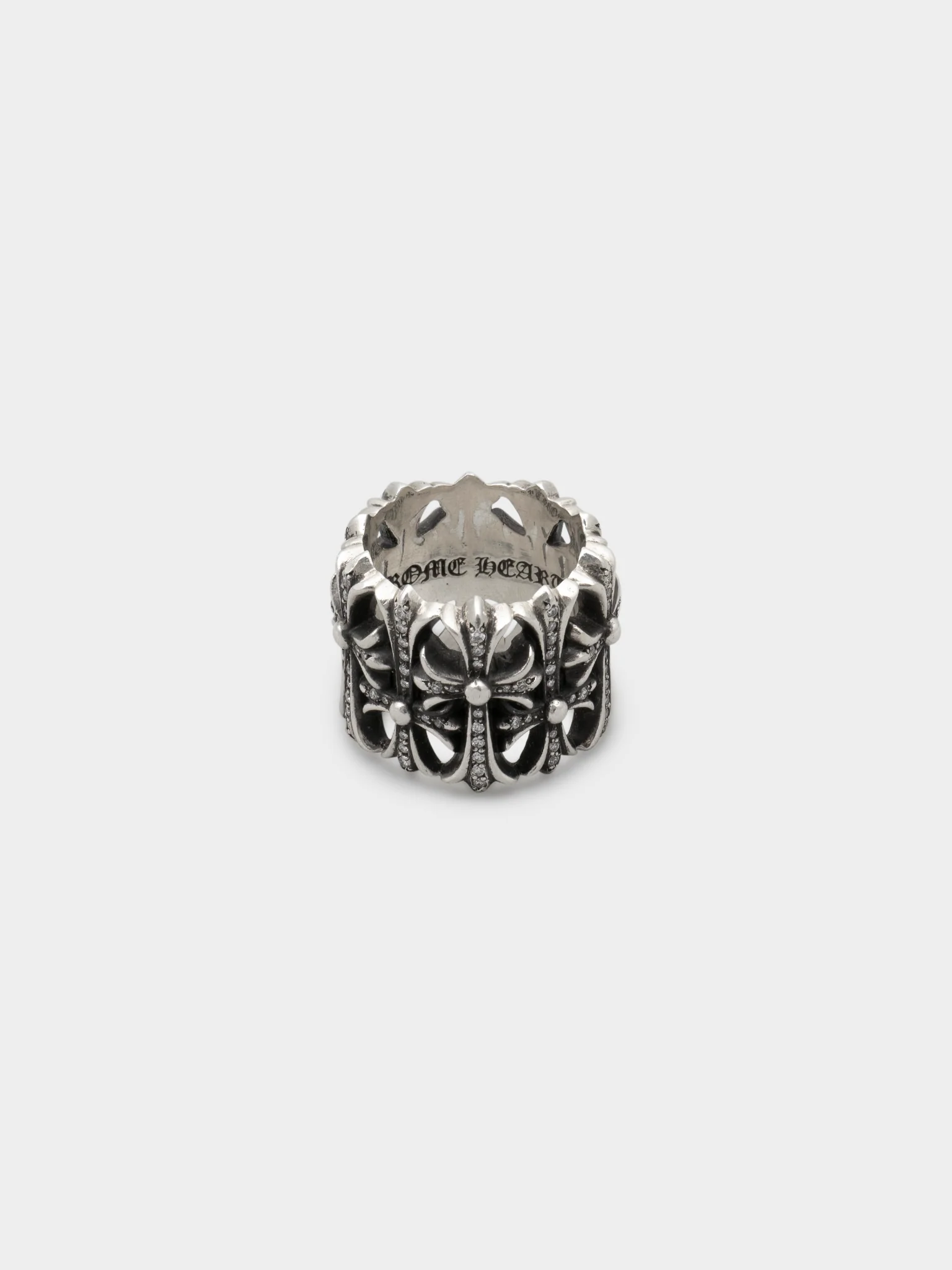 Pave Diamond Cemetery Ring - Image 4