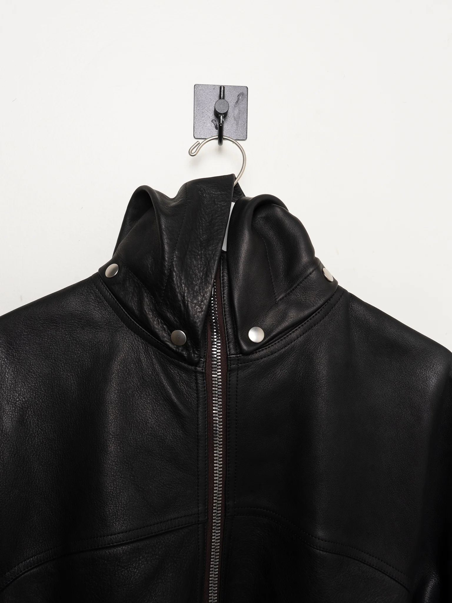 ‘Performa’ Hooded Calf Leather Jacket - Image 4