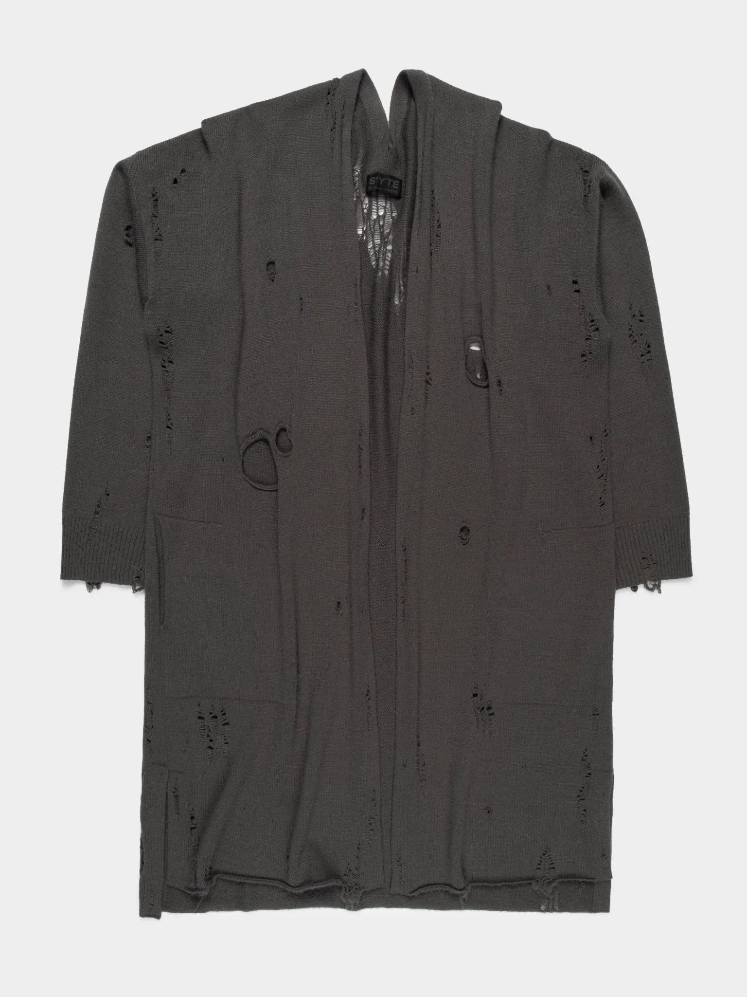 Plague Oversized Distressed Cardigan